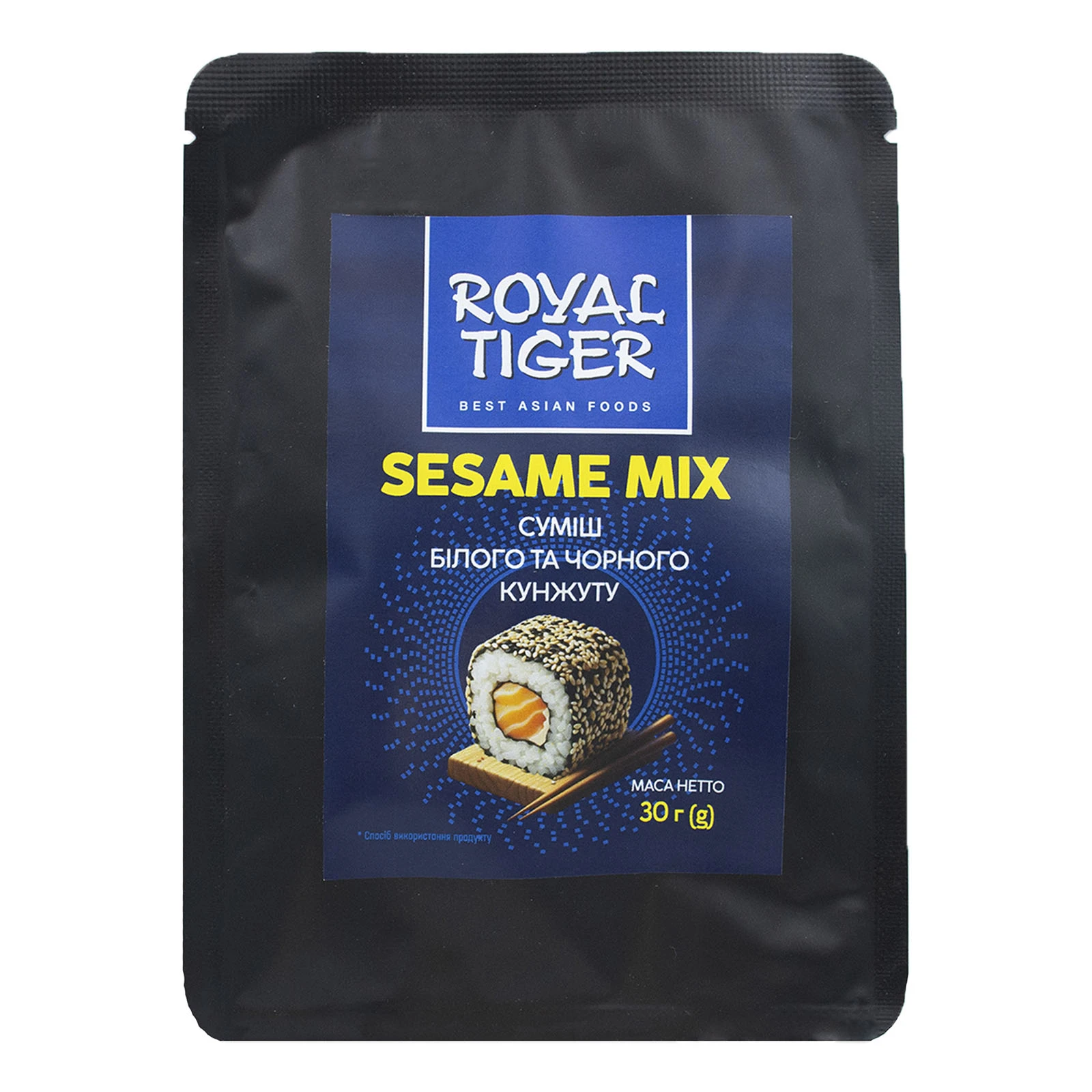 Кунжут Royal Tiger суміш білого та чорного 30г Фото №:1