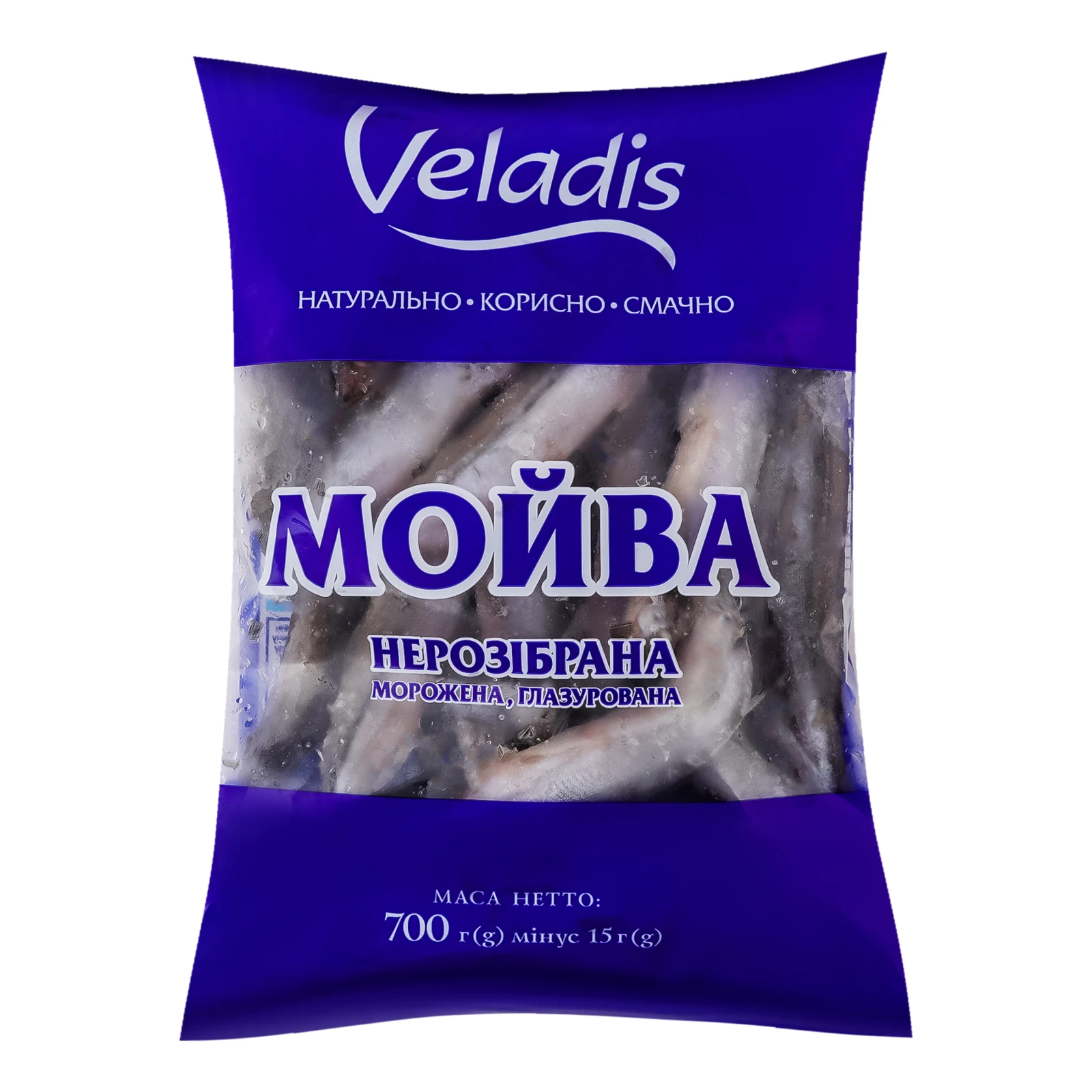 Мойва Veladis нерозібрана глазурована морожена 700г Фото навігації №:1