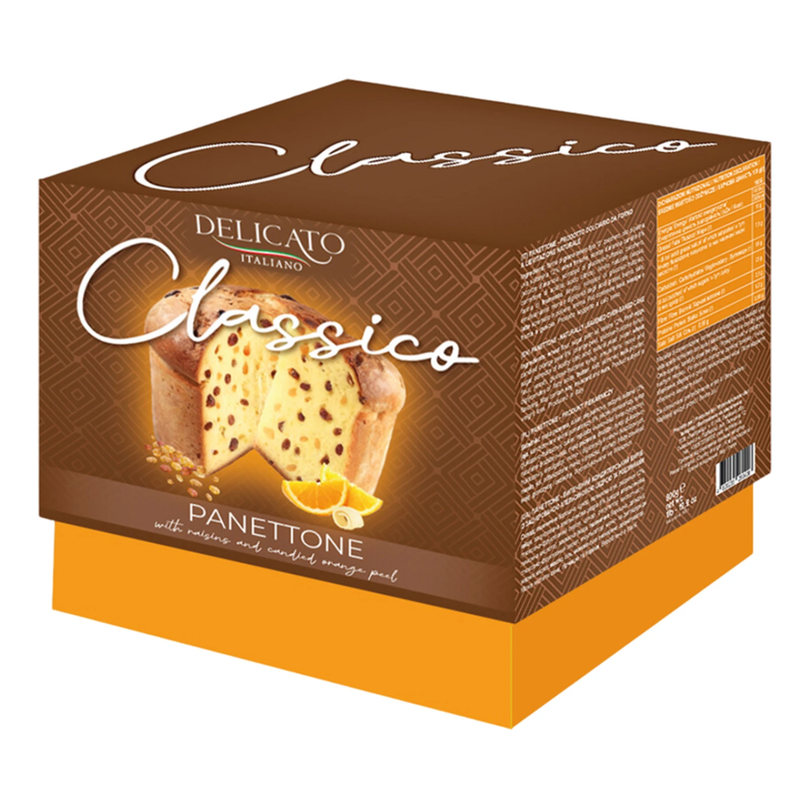 Кекс Delicato 500г Panettone Classico з цукатами та родзинками Фото №:1