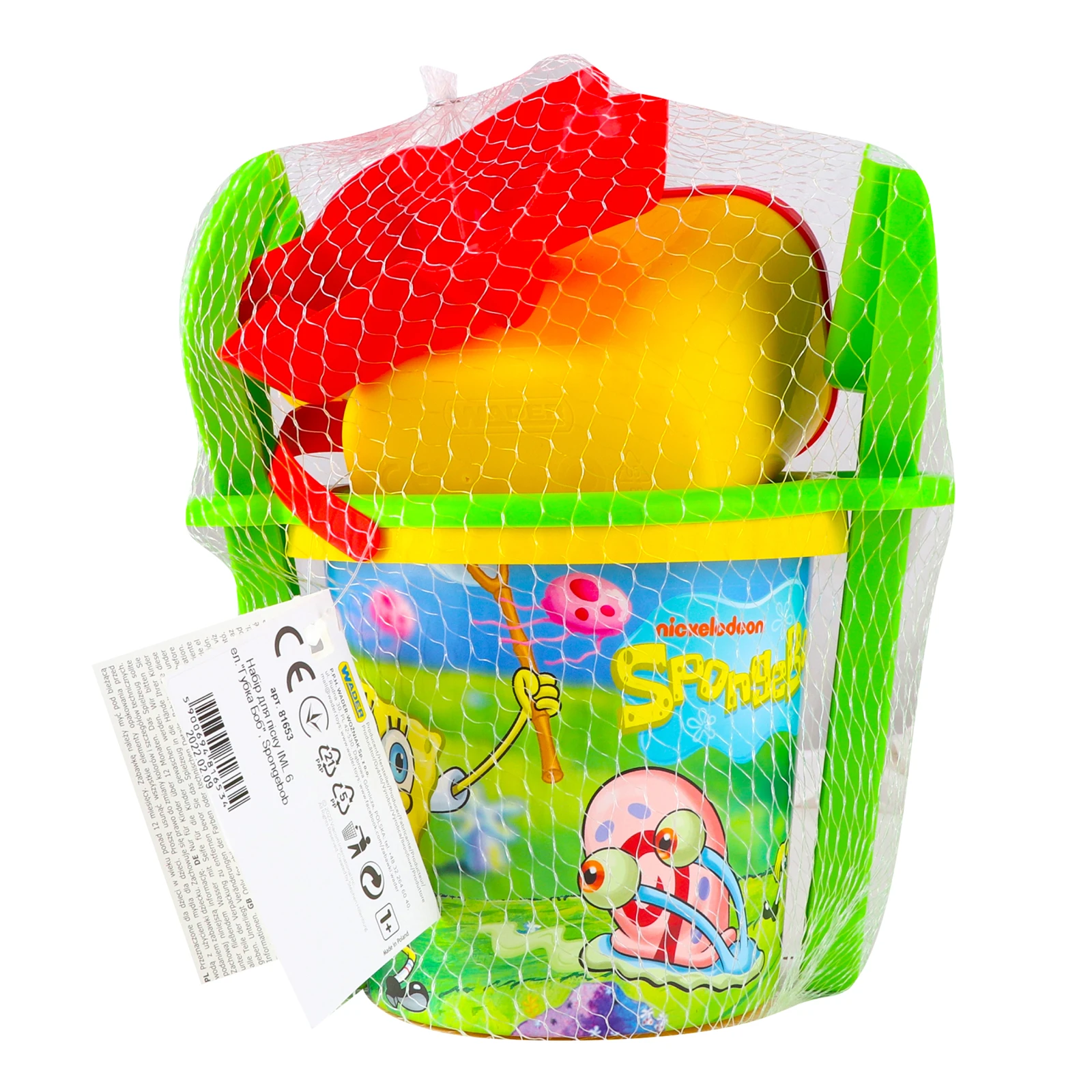 Набір для піску Tigres Губка Боб Spongebob 6 елементів 81653 Фото №:2