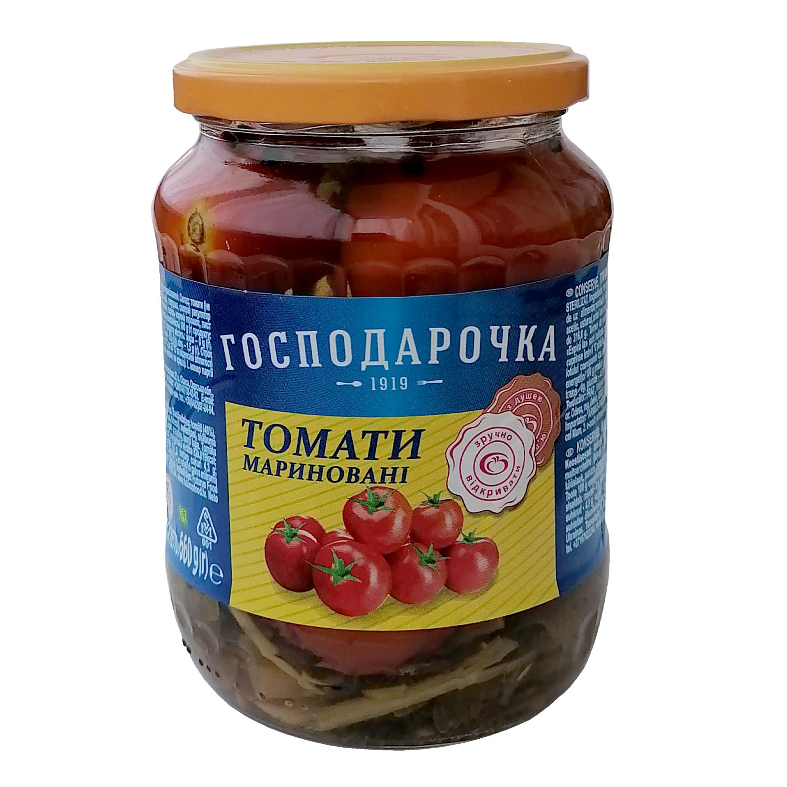 Конс Господарочка 660г томати мариновані твіст Фото №:1