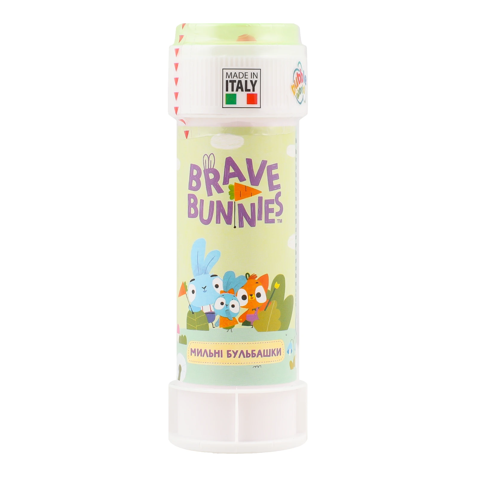 Бульбашки мильні Bubble World Brave bunnies для дітей від 3-х років 60мл