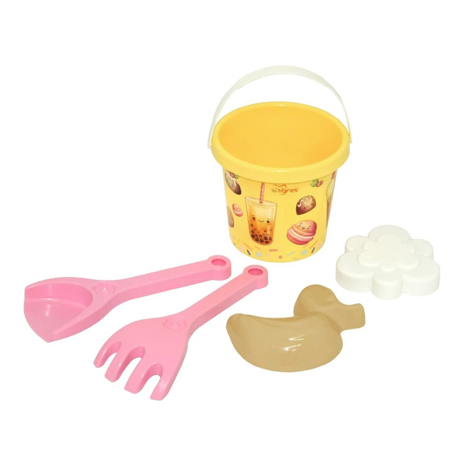 Набір для піску Tigres Солодощі з термонаклейкою 5 елементів 39912 Фото №:2