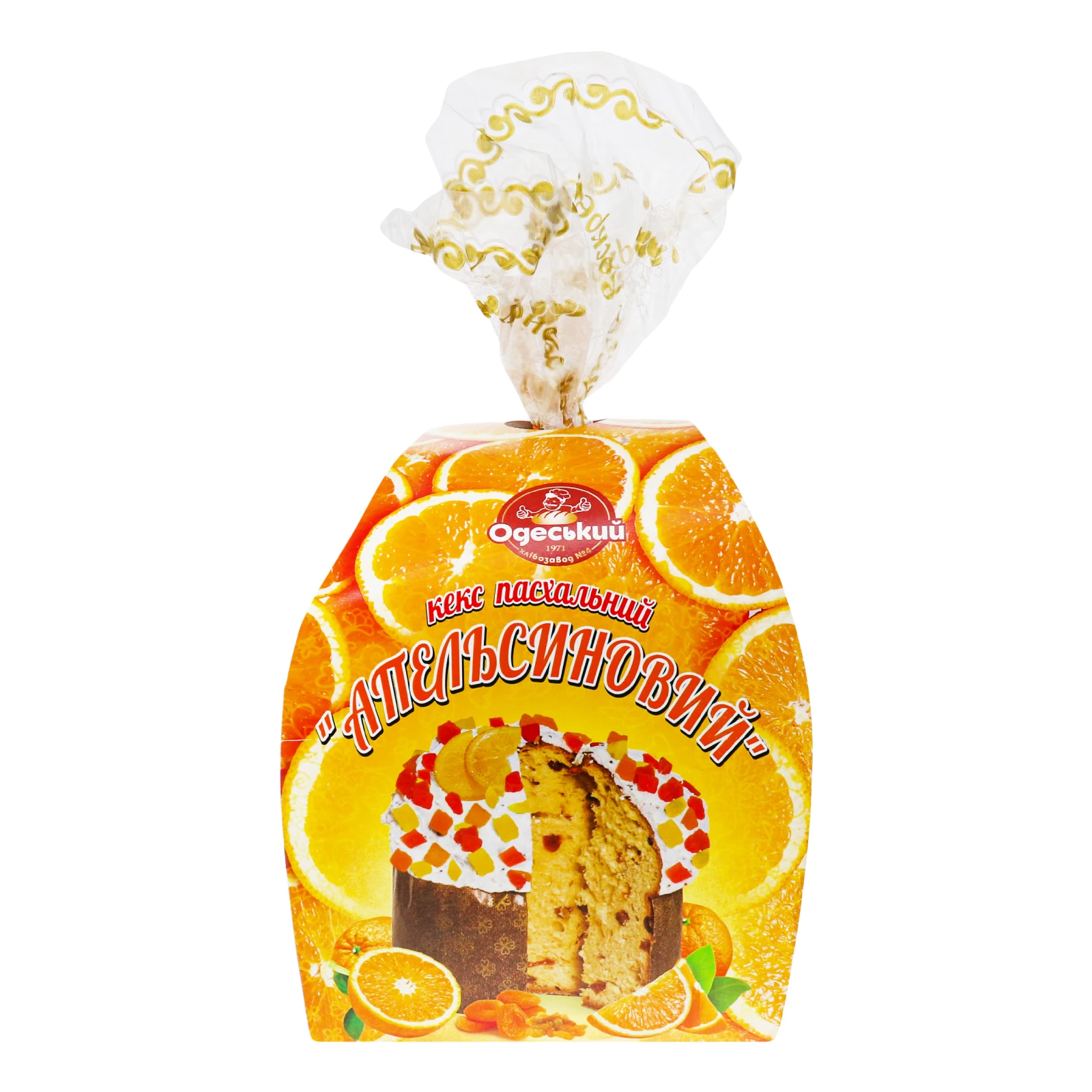 Кекс Одеський 600г пасхальний апельсиновий Фото №:1