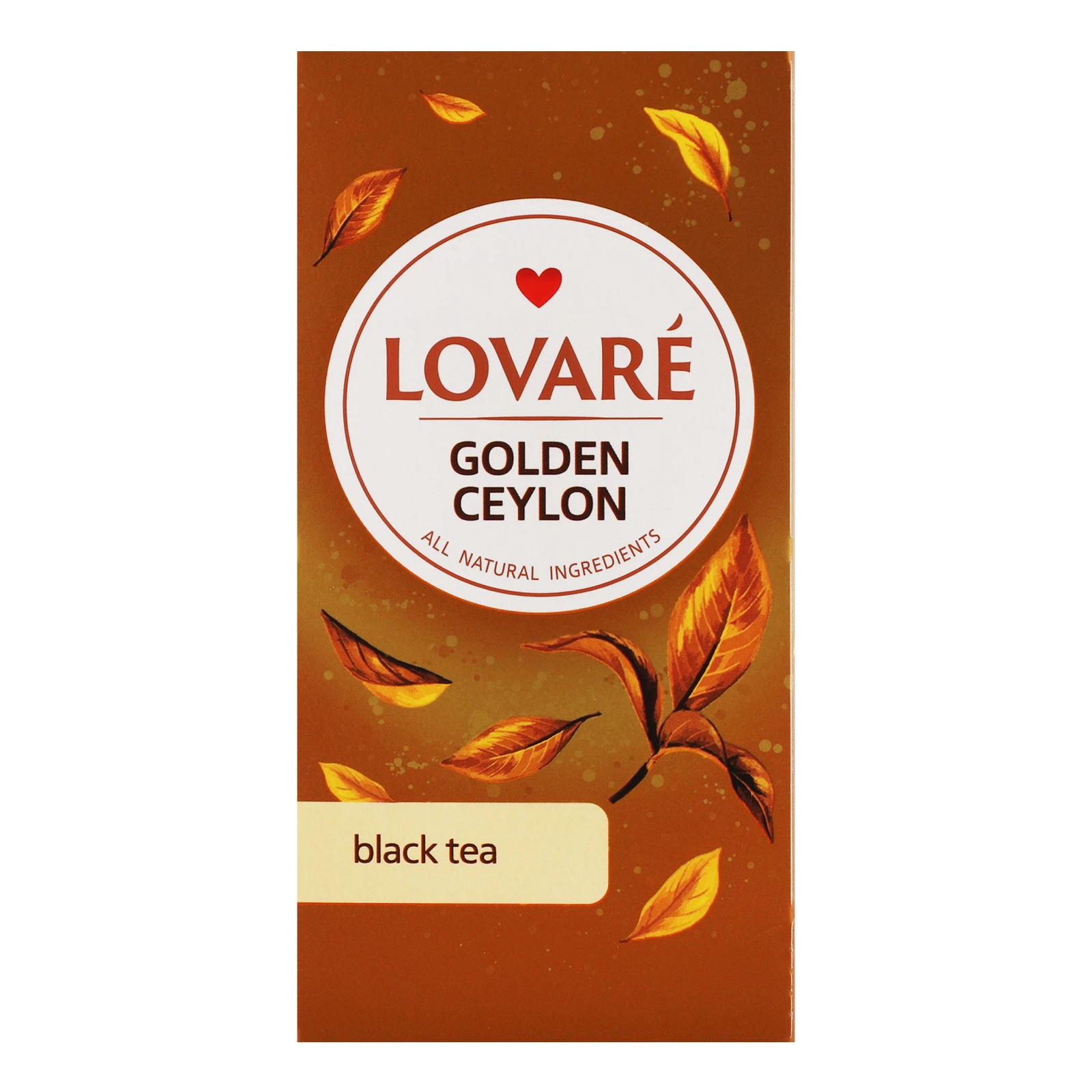 Чай Lovare Golden Ceylon чорний байховий дрібний 24х2г Фото №:1