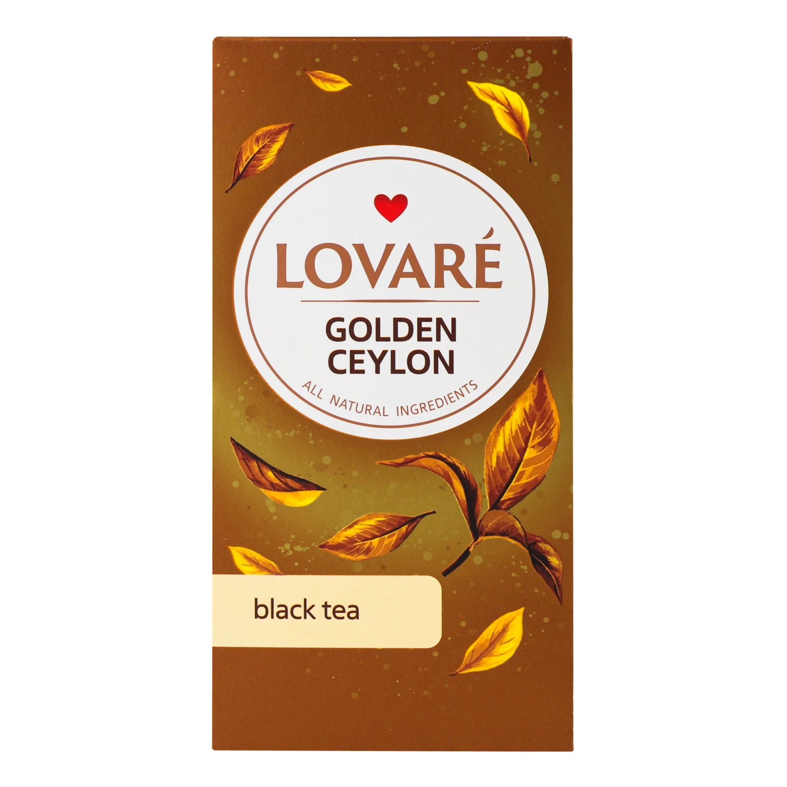 Чай Lovare Golden Ceylon чорний байховий дрібний 24*2г/уп Фото №:1