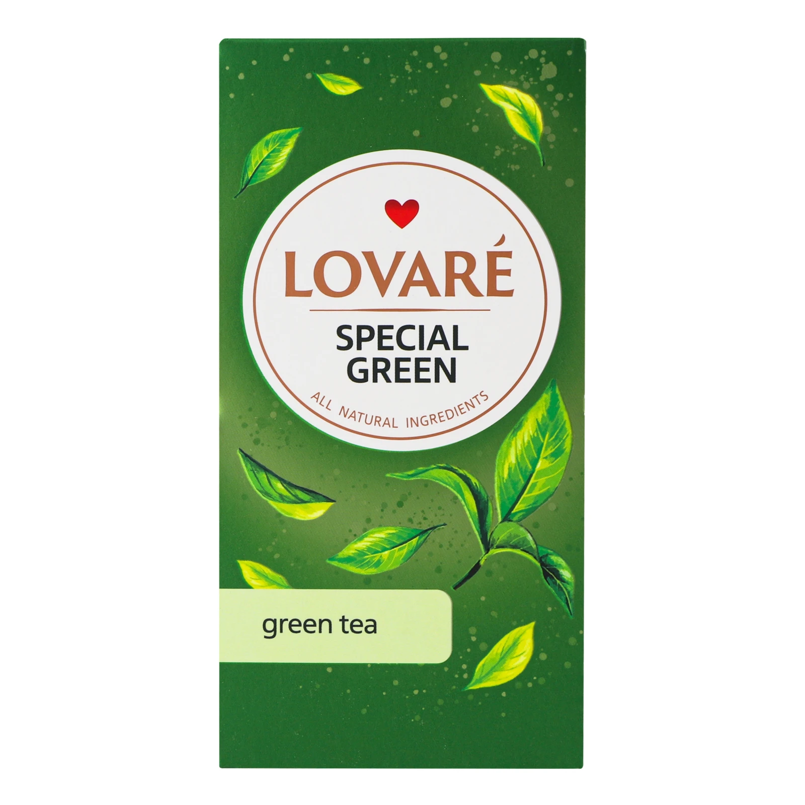 Чай Lovare Special Green зелений китайський байховий дрібний 24*1.5г/уп Фото №:1