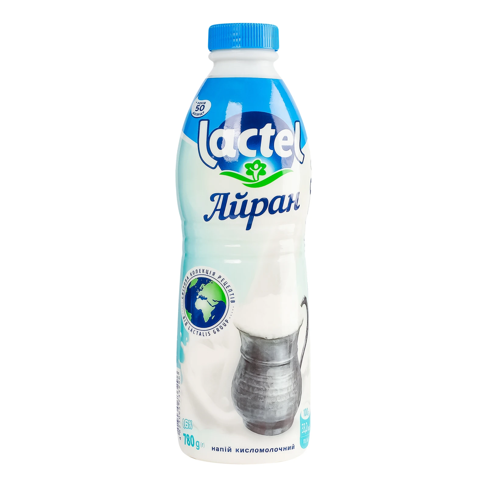 Айран Lactel 1.6% 780г фото 2
