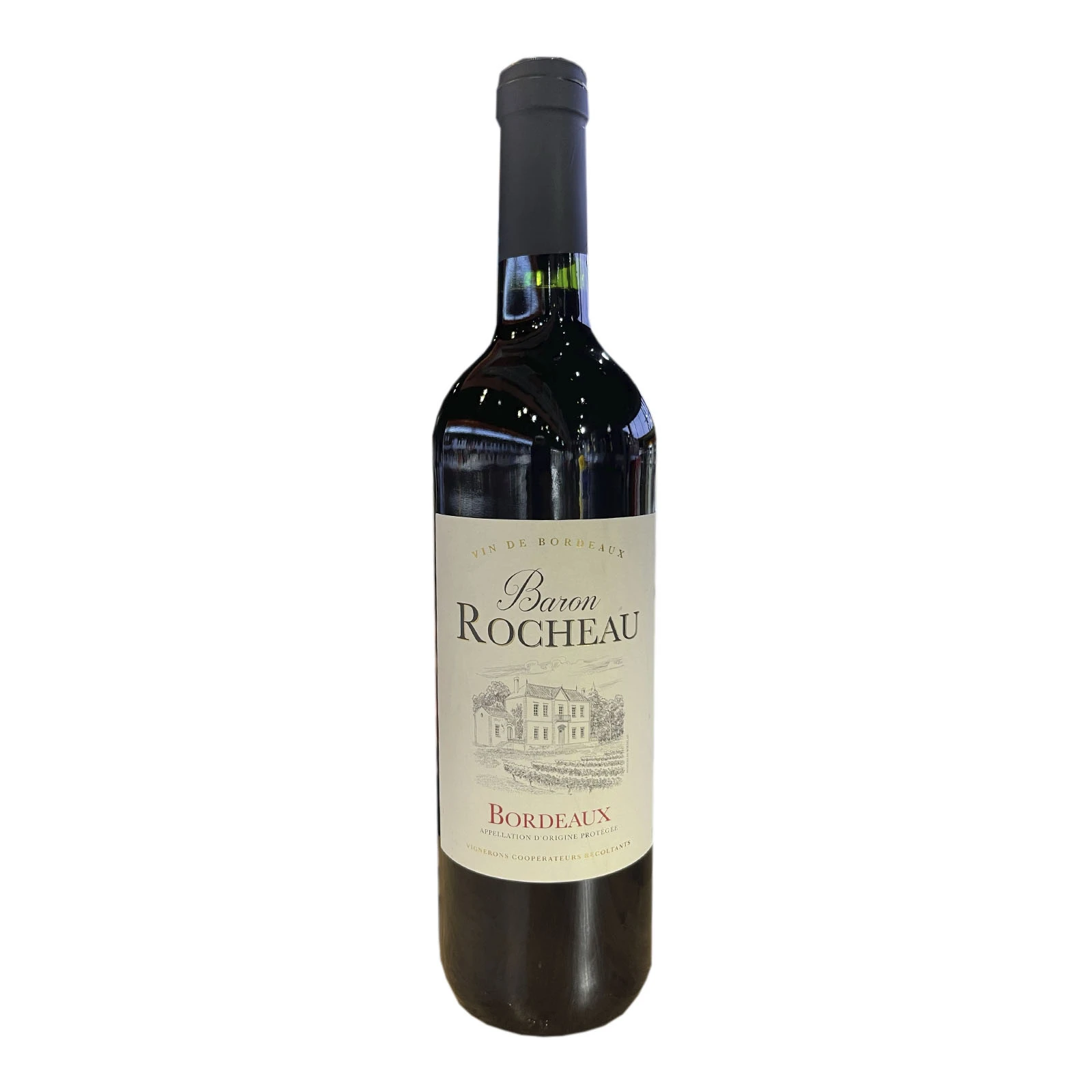 Вино Baron Rocheau 0,75л 12,5% Bordeaux AOР червоне сухе Фото №:1