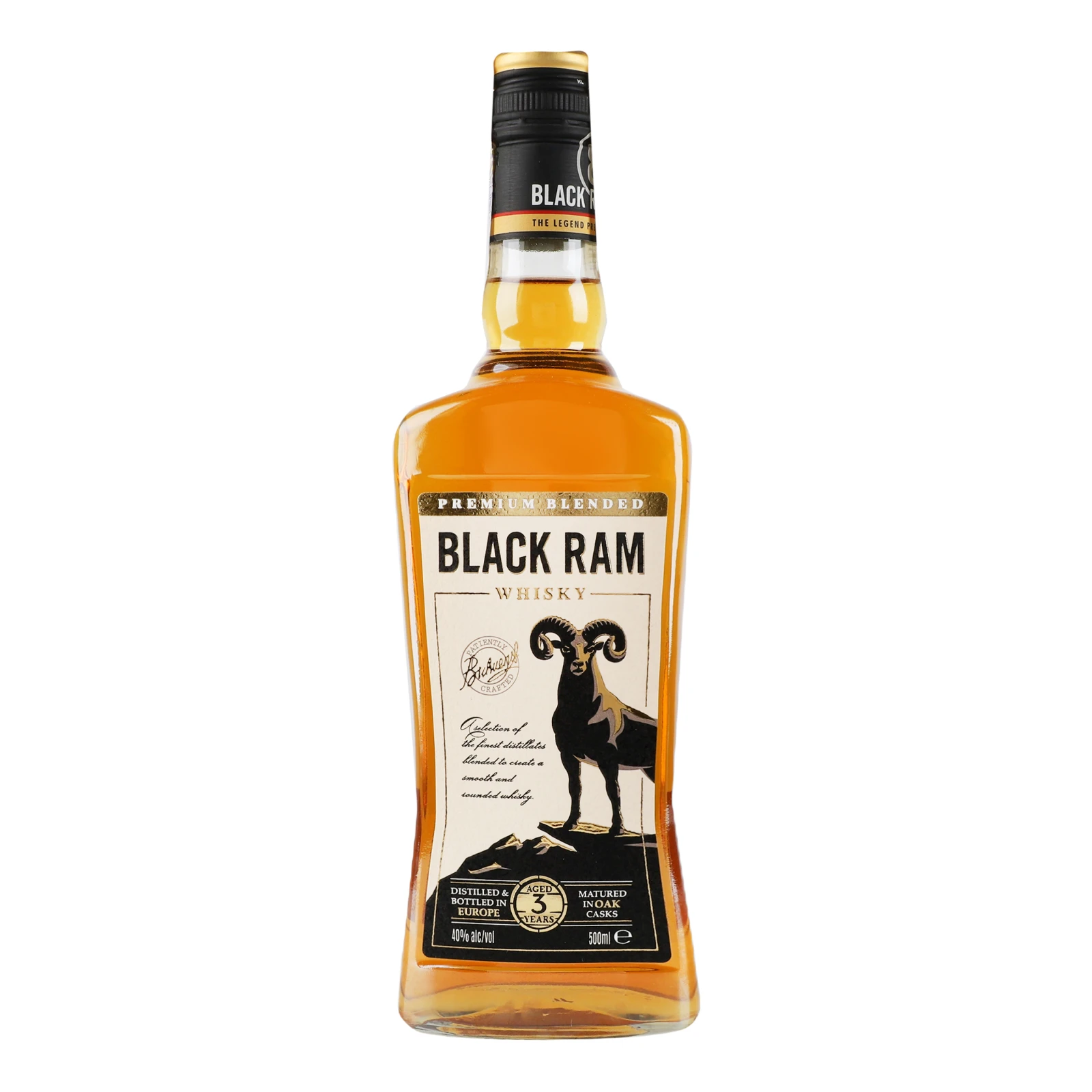 Віскі Black Ram 40% 0.5л Фото №:1
