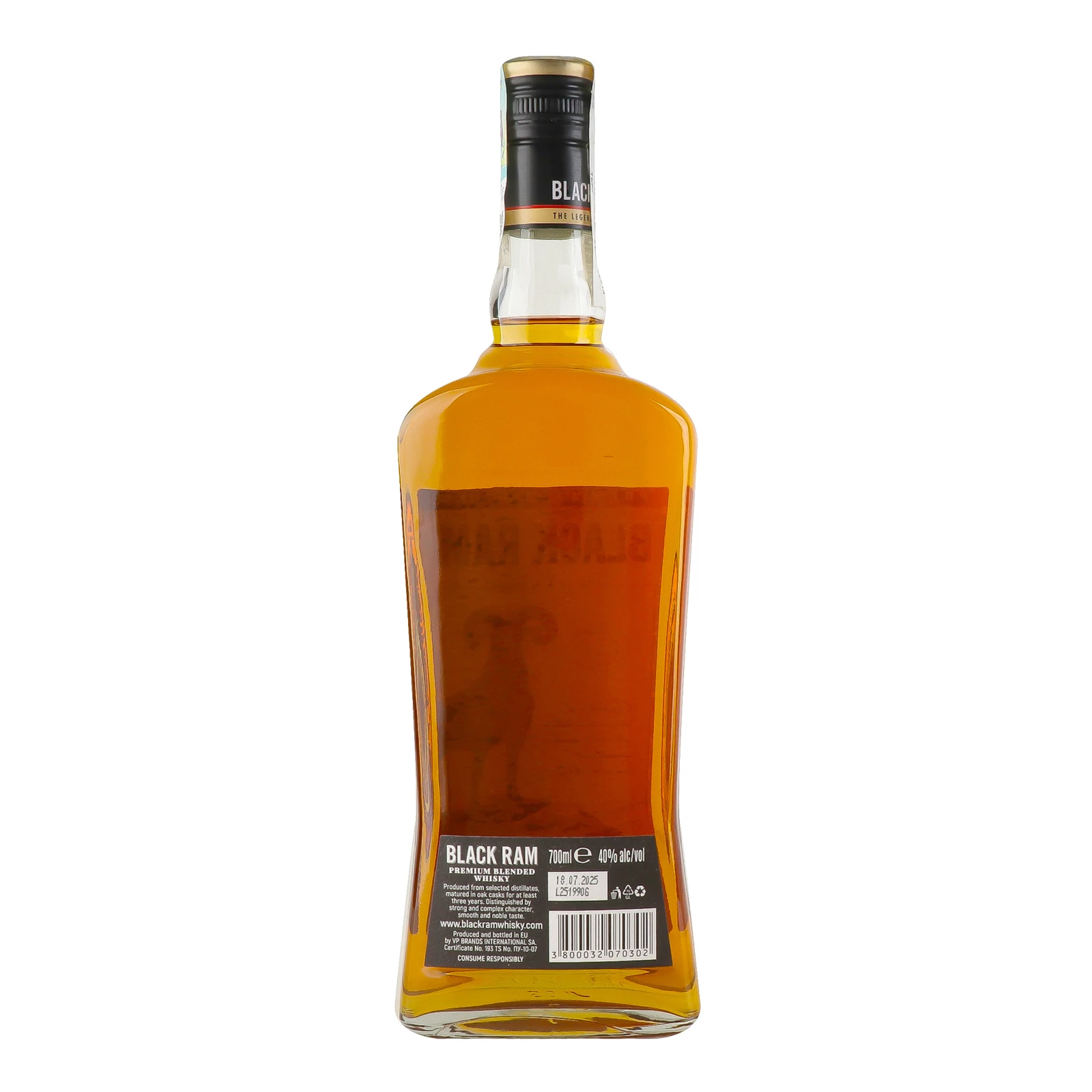 Віскі Black Ram Aged 3 Years 40% 0.7л фото 2