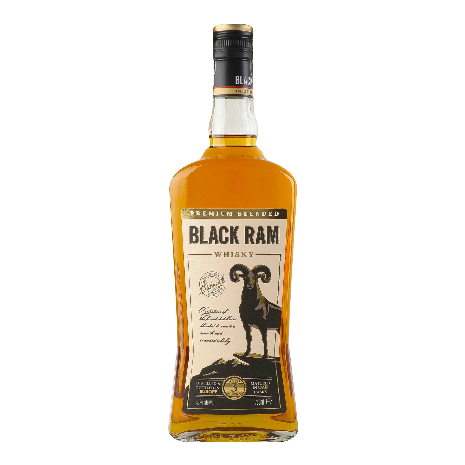 Віскі Black Ram Aged 3 Years 40% 0.7л Фото №:1