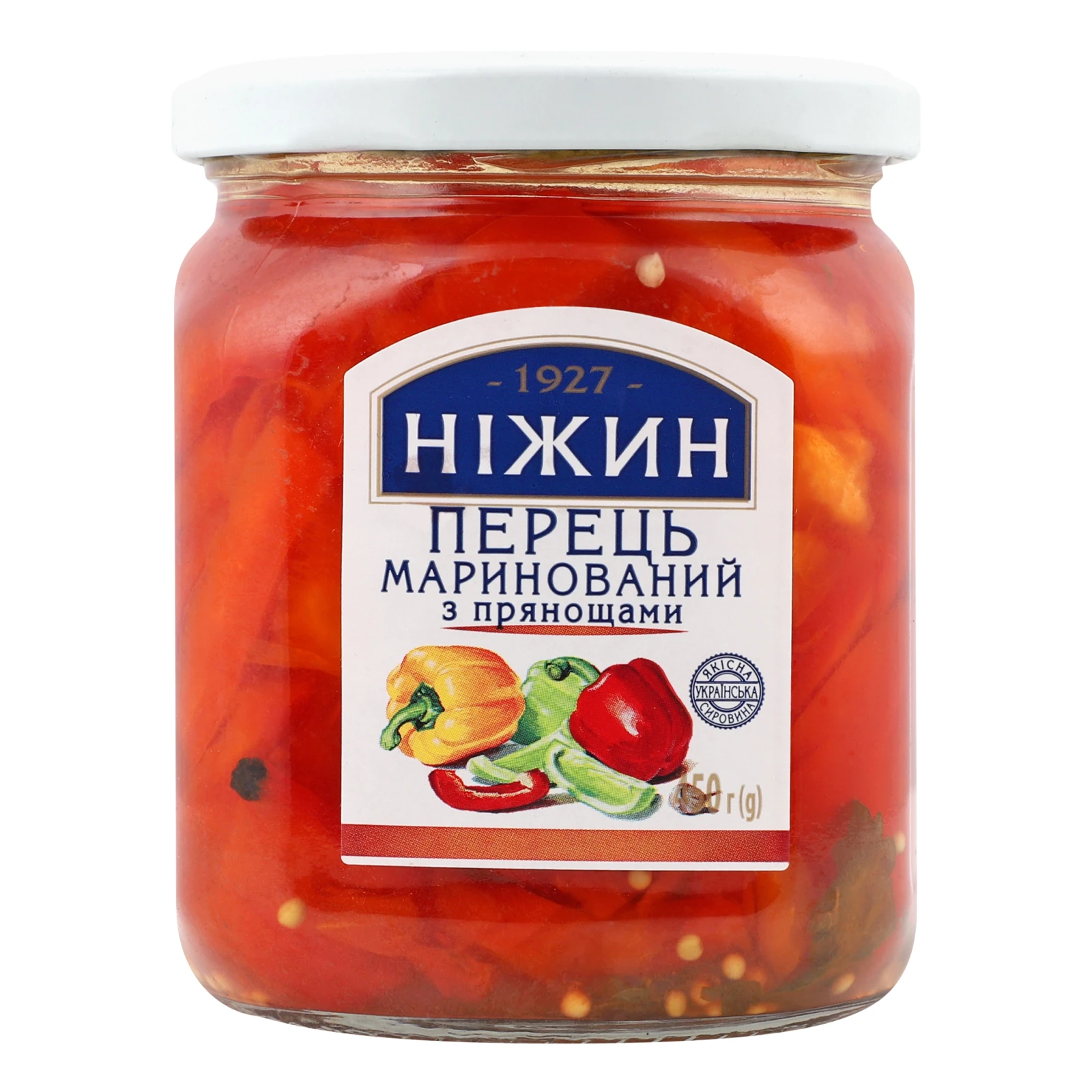 Перець Ніжин з прянощами маринований 450г