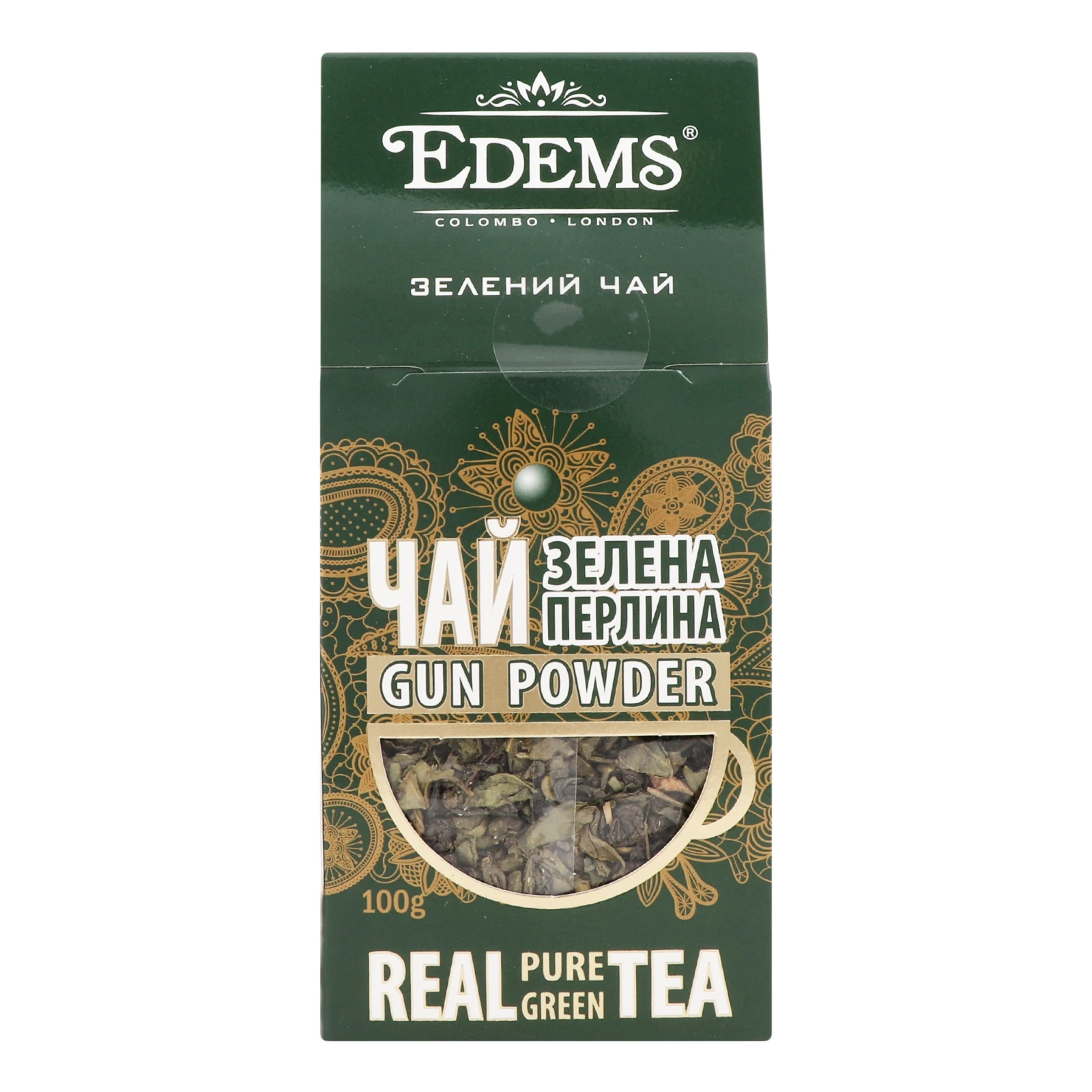 Чай Еdems Зелена перлина зелений крупнолистовий 100г Фото №:1