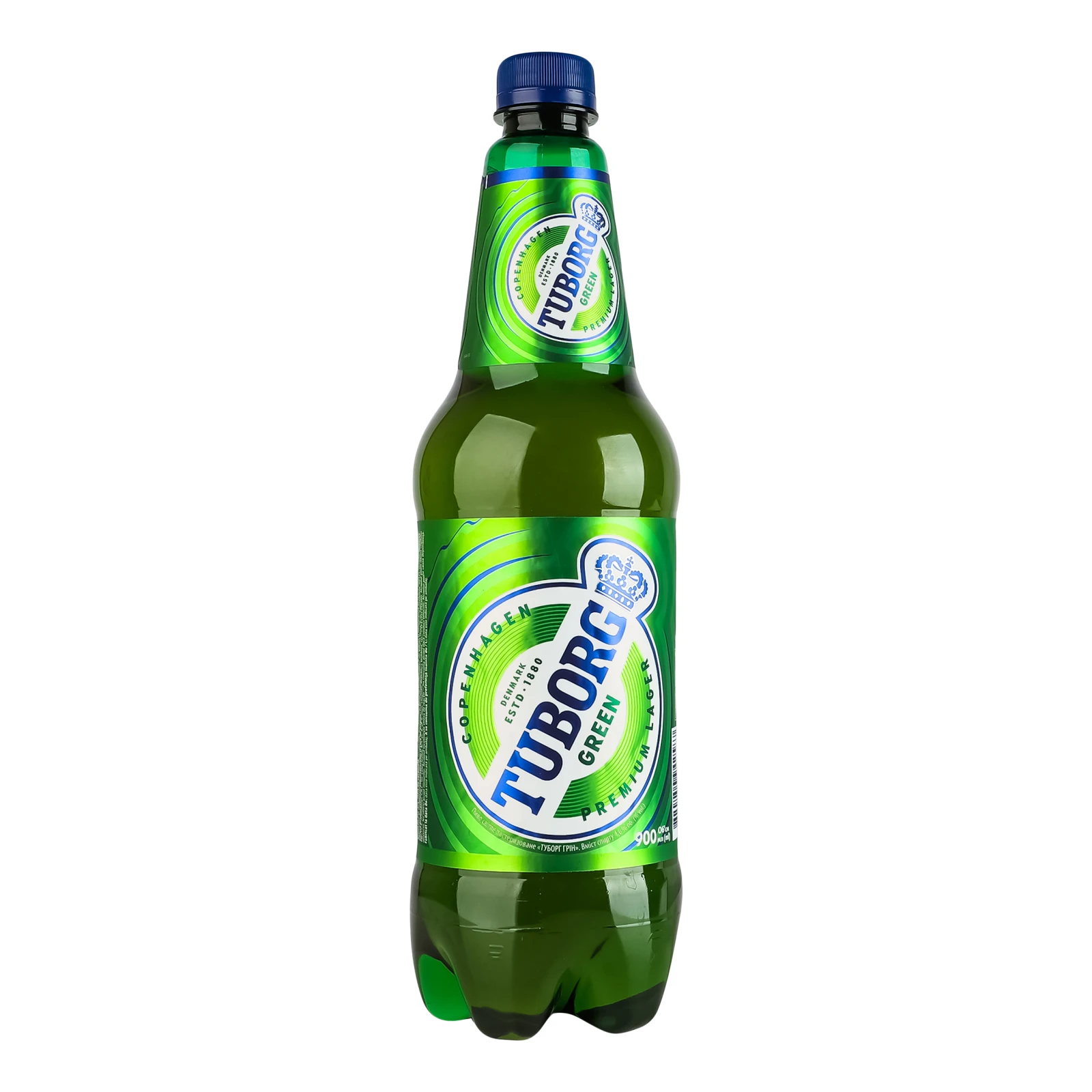 Пиво Tuborg Green світле пастеризоване 4.6% 0.9л Фото №:2