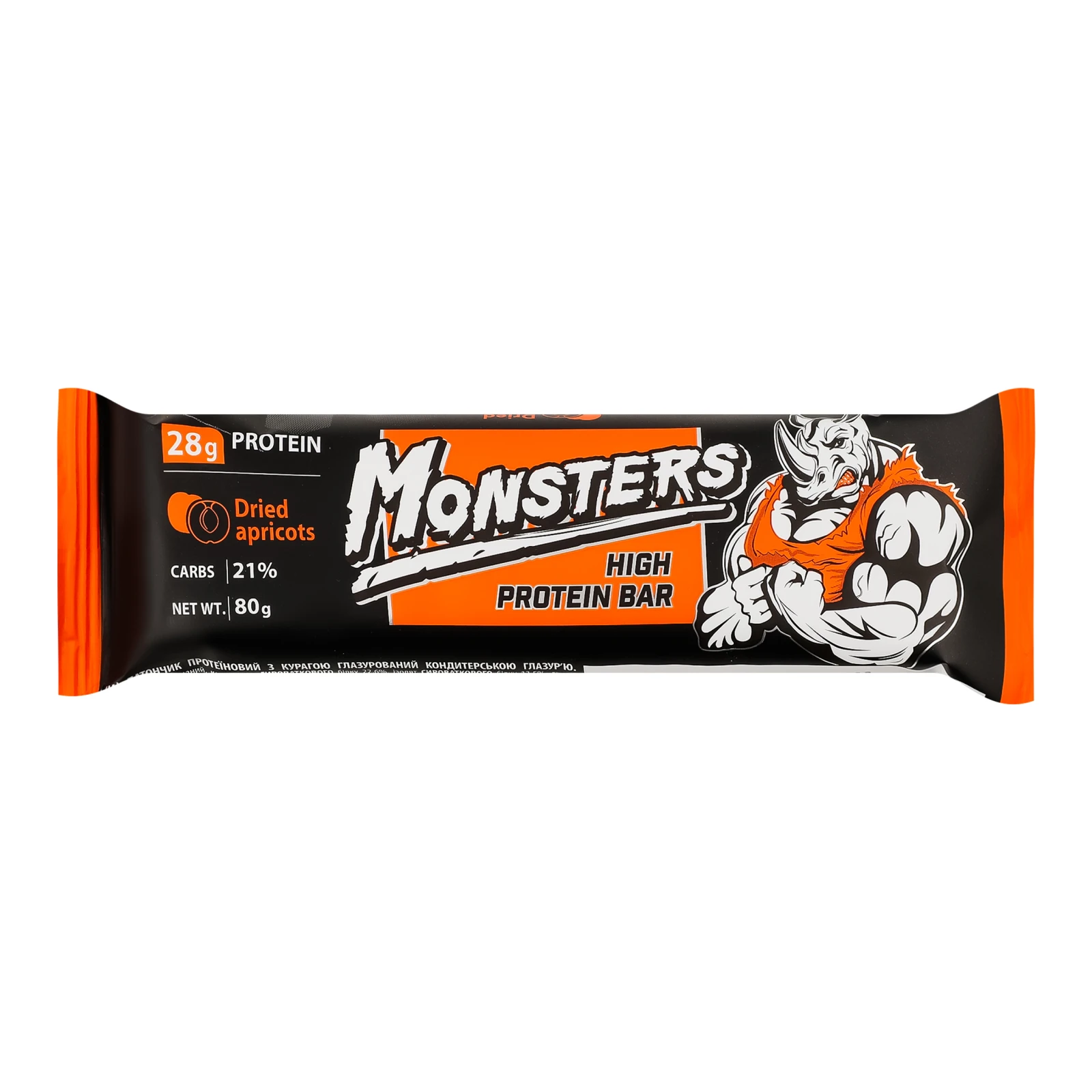Батончик Vale Monsters Dried apricots протеїновий глазурований курага 80г
