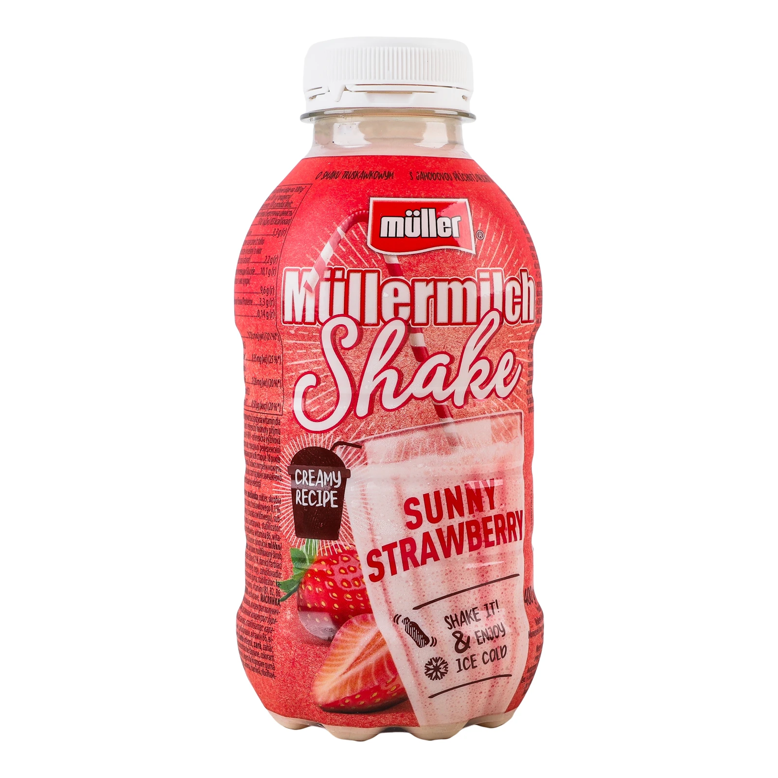 Напій молочний Muller Mullermilch shake Sunny strawberry 3.3% 384мл Фото №:2