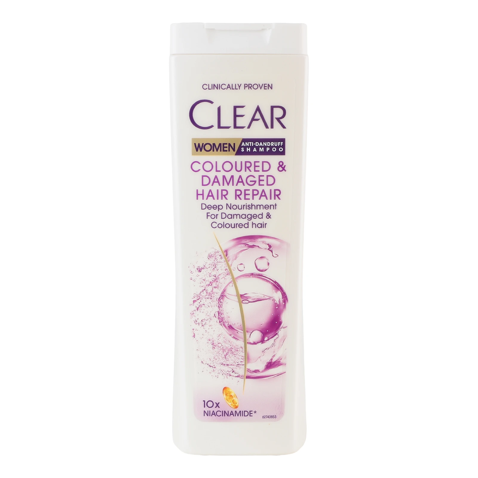 Шампунь Clear Women Coloured&Damaged hair repair проти лупи 360мл Фото №:1