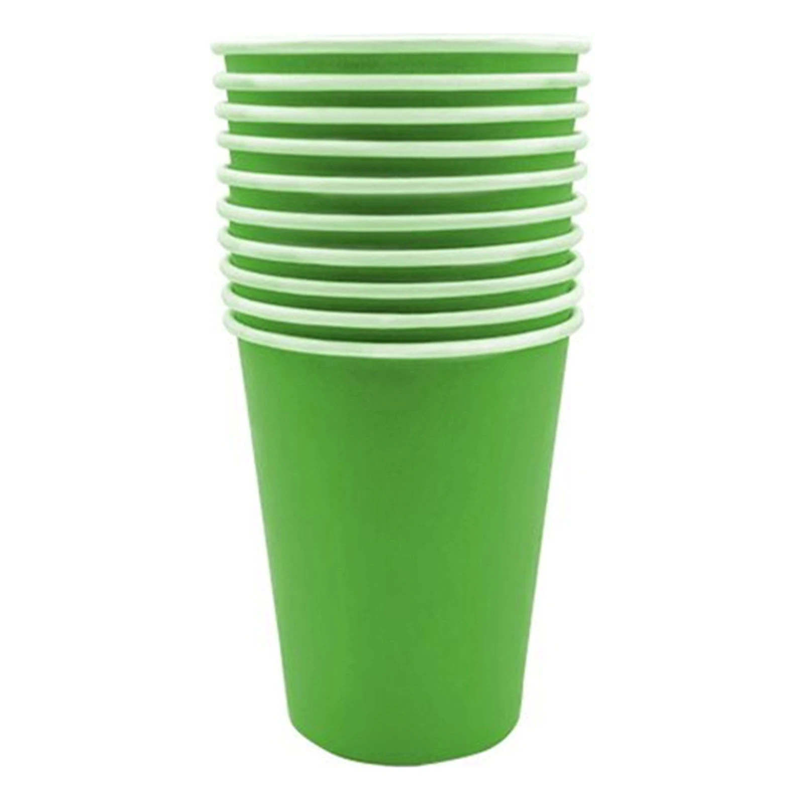 Набір Silken стакани картонні 250мл зелені 10шт Фото №:1