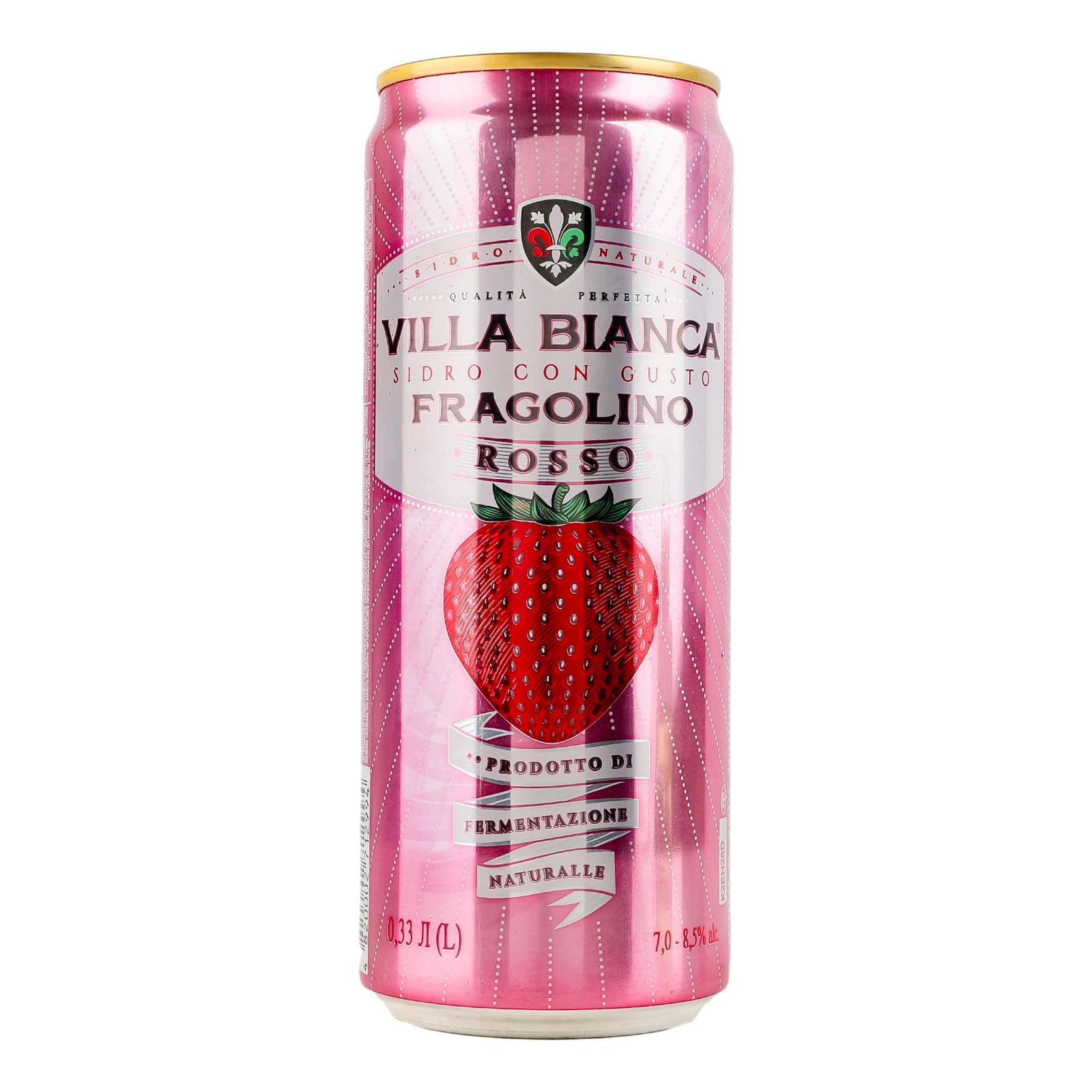 Сидр Villa Bianca червоний солодкий міцний газований Fragolino Rosso 7-8.5% 0.33л Фото №:2