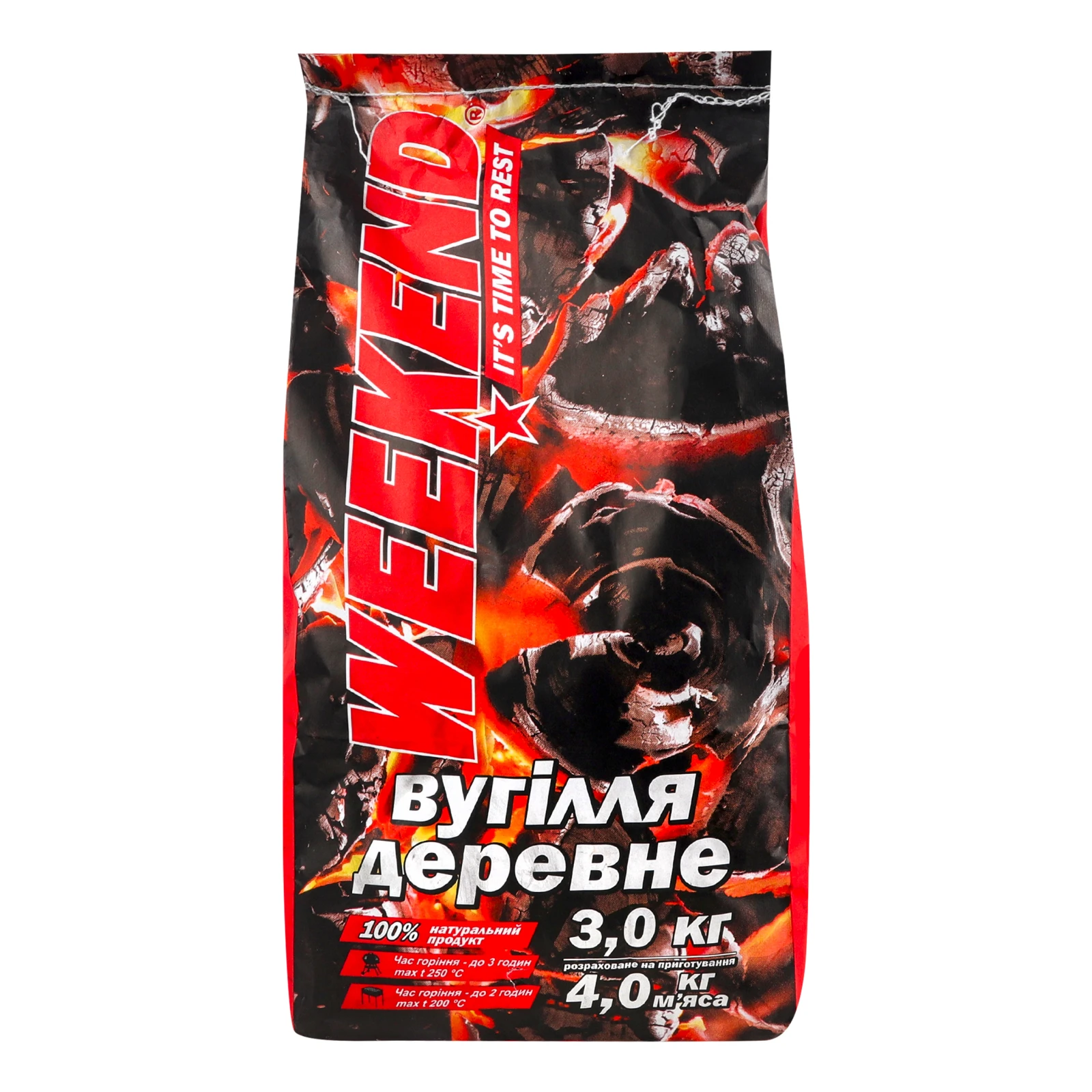 Вугілля Weekend деревне 3кг Фото №:2