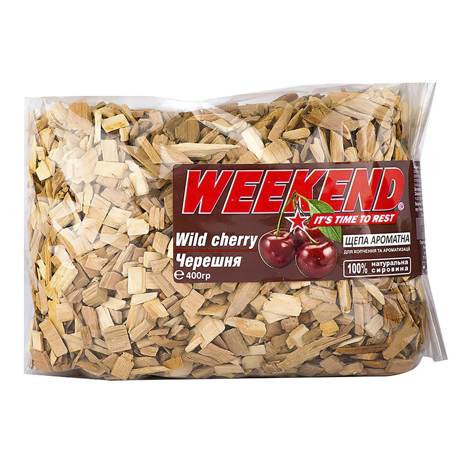 Щепа Weekend 400г ароматна черешня Фото навігації №:1
