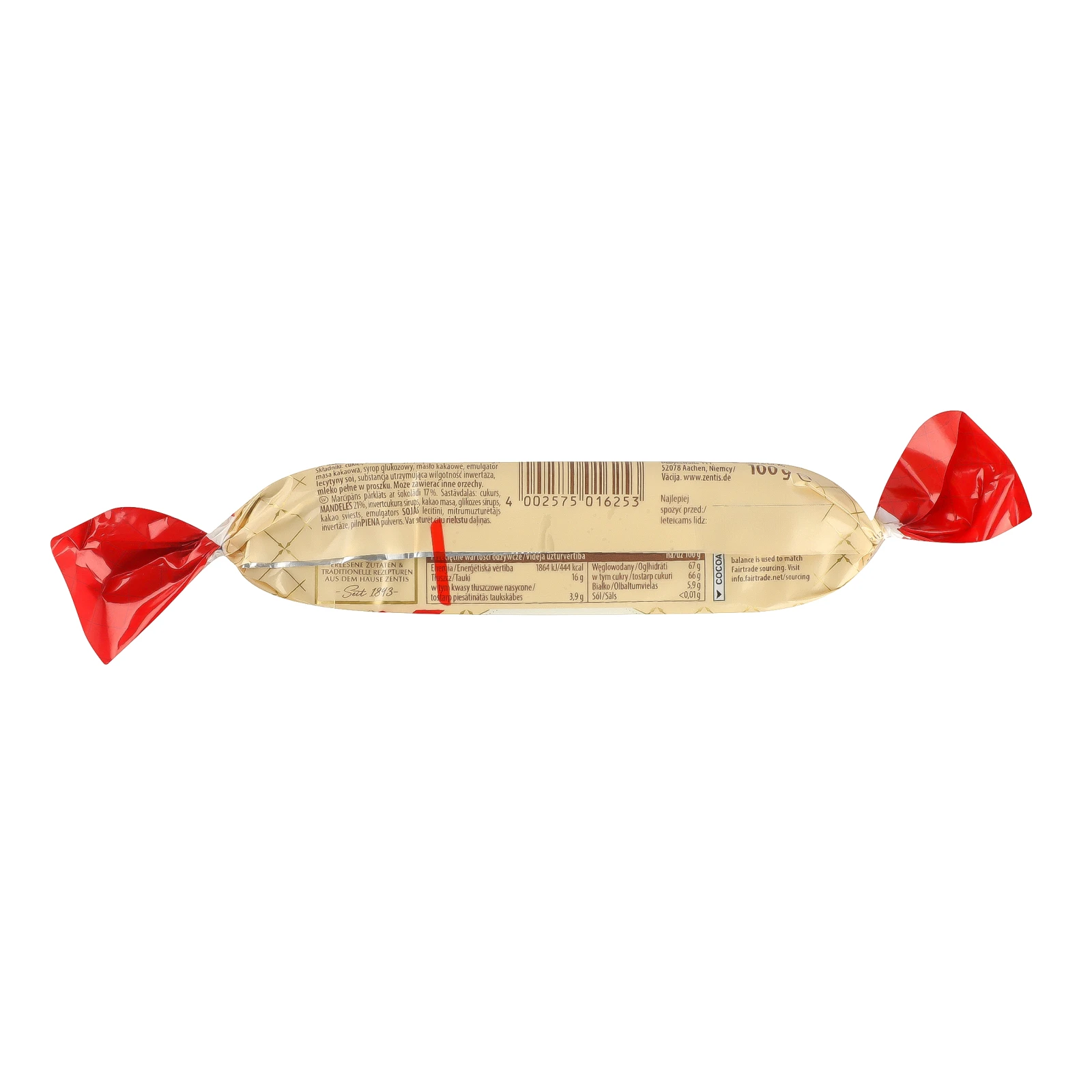 Батончик Zentis Марципан 100г Фото №:2