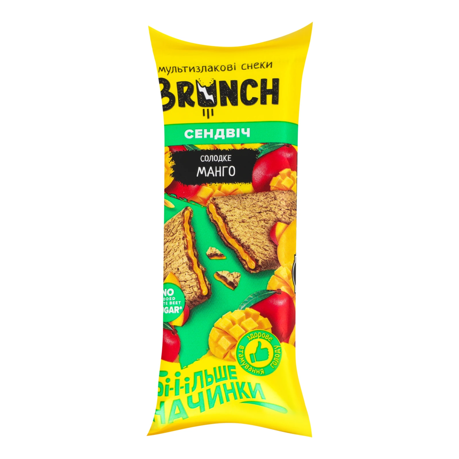 Снеки Brunch мультизлакові Сендвіч Солодке манго 56г Фото №:1