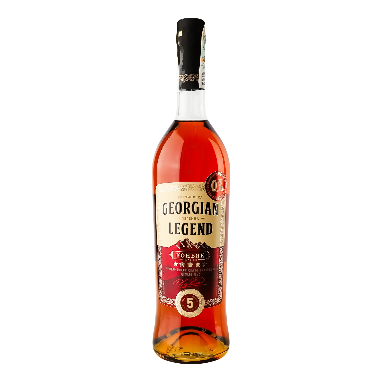 Коньяк Georgian Legend 5 зірок ординарний 40% 0.7л