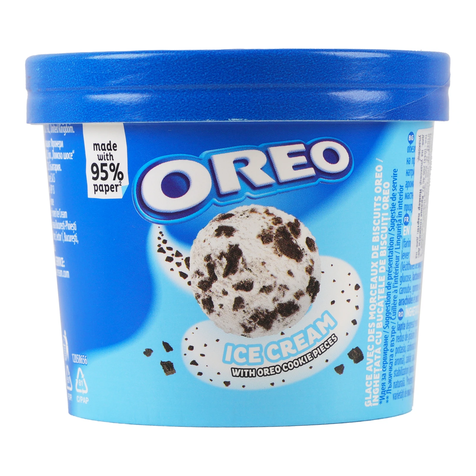 Морозиво Oreo з ароматом ванілі зі шматочками печива з какао 92.5г Фото №:1