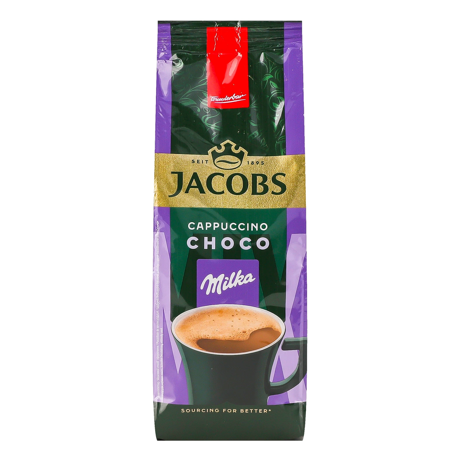 Напій кавовий Jacobs Cappuccino Choco розчинний з какао 500г