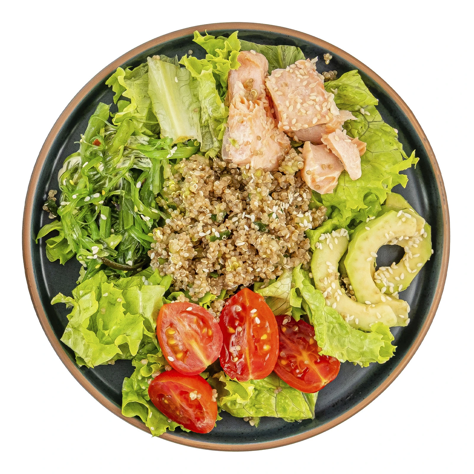 Салат-боул з кіноа та лососем 240г Фото №:1