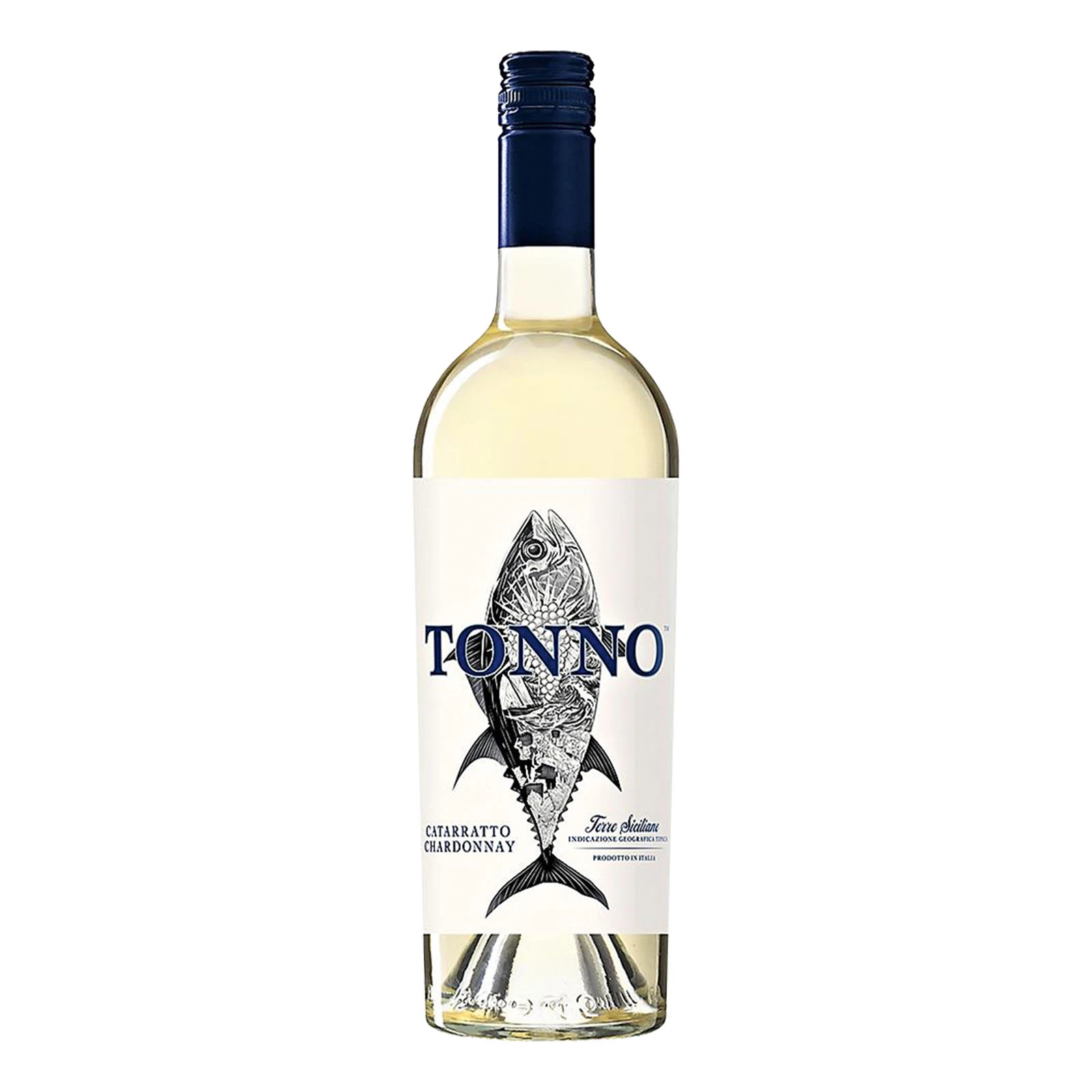 Вино Mare Magnum 0,75л 12,5% Catarratto Chardonnay Tonno біле сухе