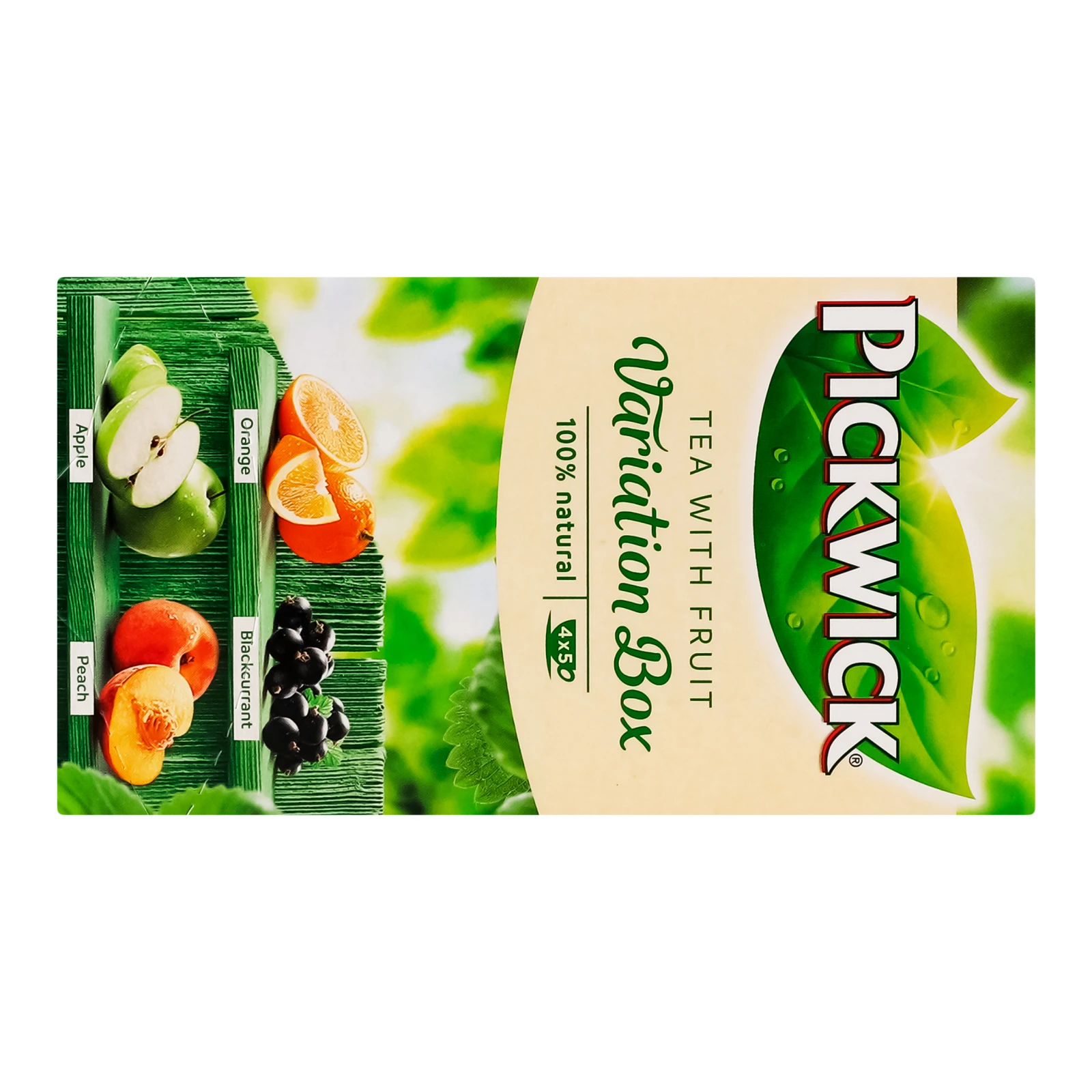 Чай Pickwick Variation Box чорний ароматизований зі шматочками фруктів та ягід 20х1.5г Фото №:2