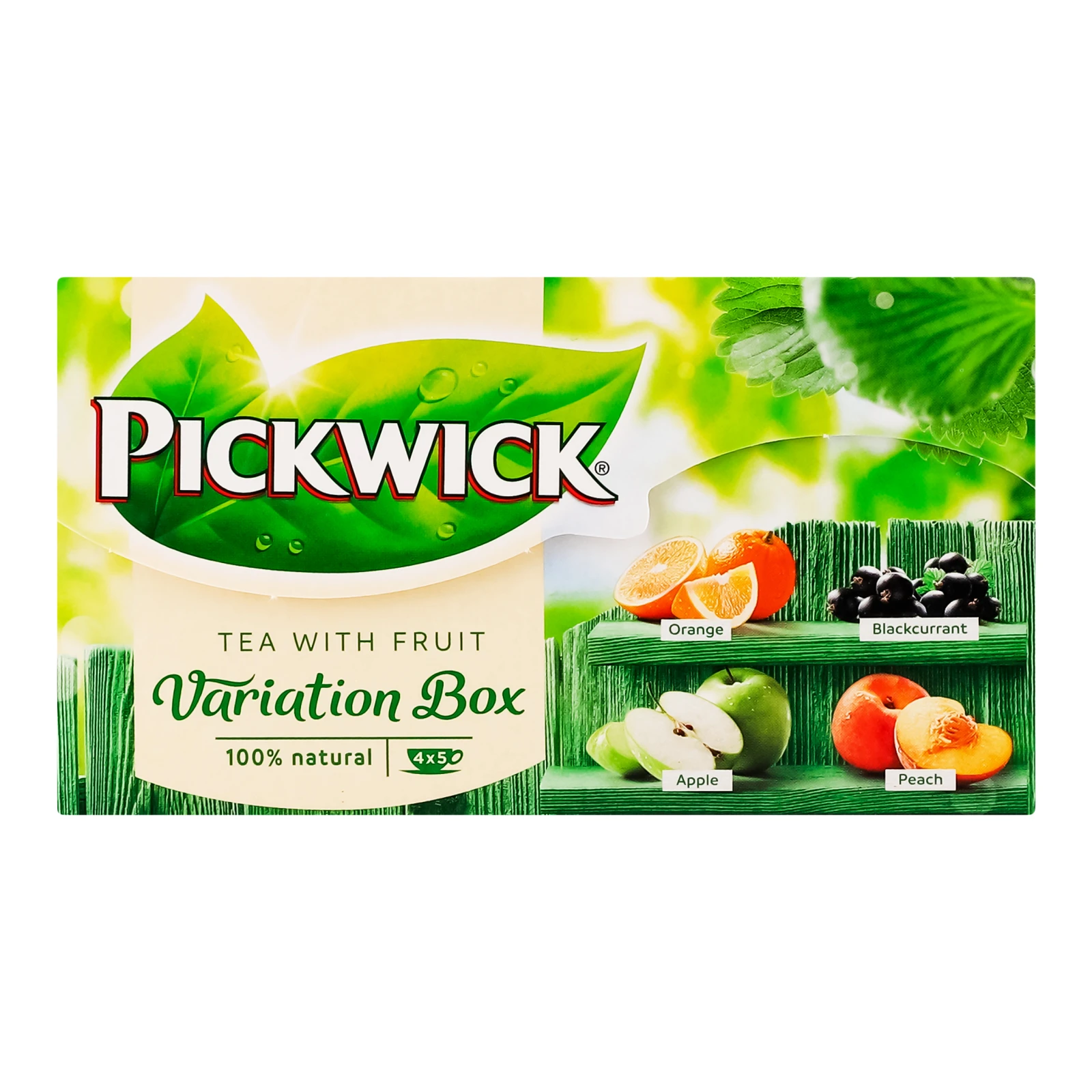 Чай Pickwick Variation Box чорний ароматизований зі шматочками фруктів та ягід 20х1.5г Фото №:1