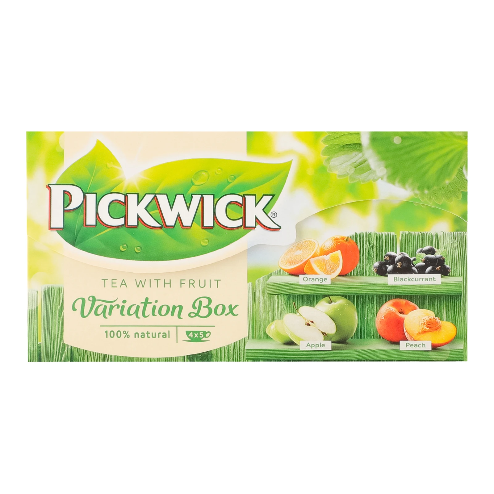 Чай Pickwick Variation Box чорний ароматизований зі шматочками фруктів та ягід 20*1.5г/уп Фото №:1