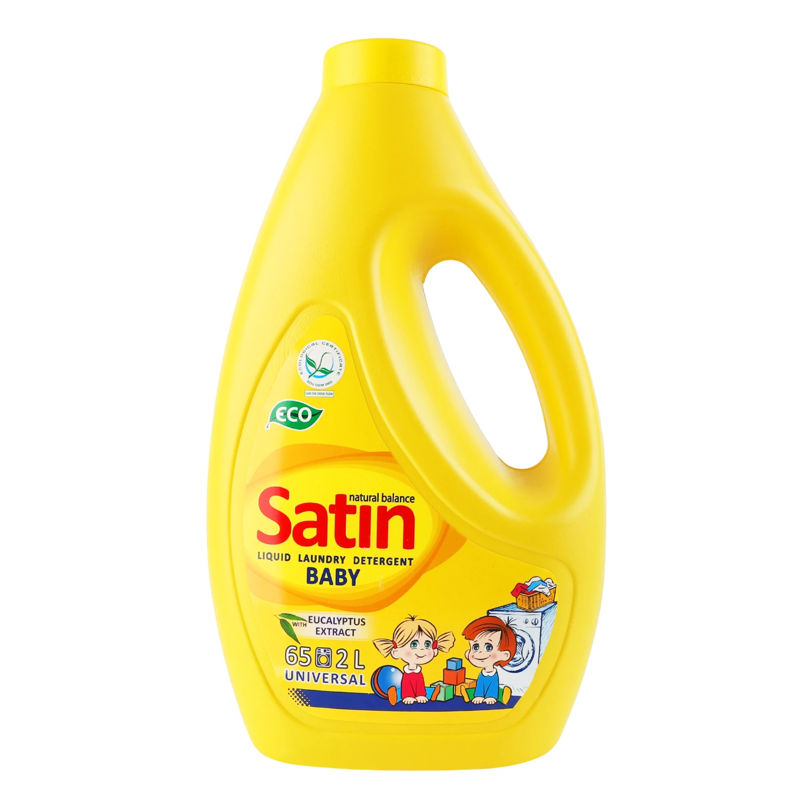Засіб мийний Satin Natural Balance Baby Universal для прання дитячого одягу синтетичний рідкий 2л Фото навігації №:1