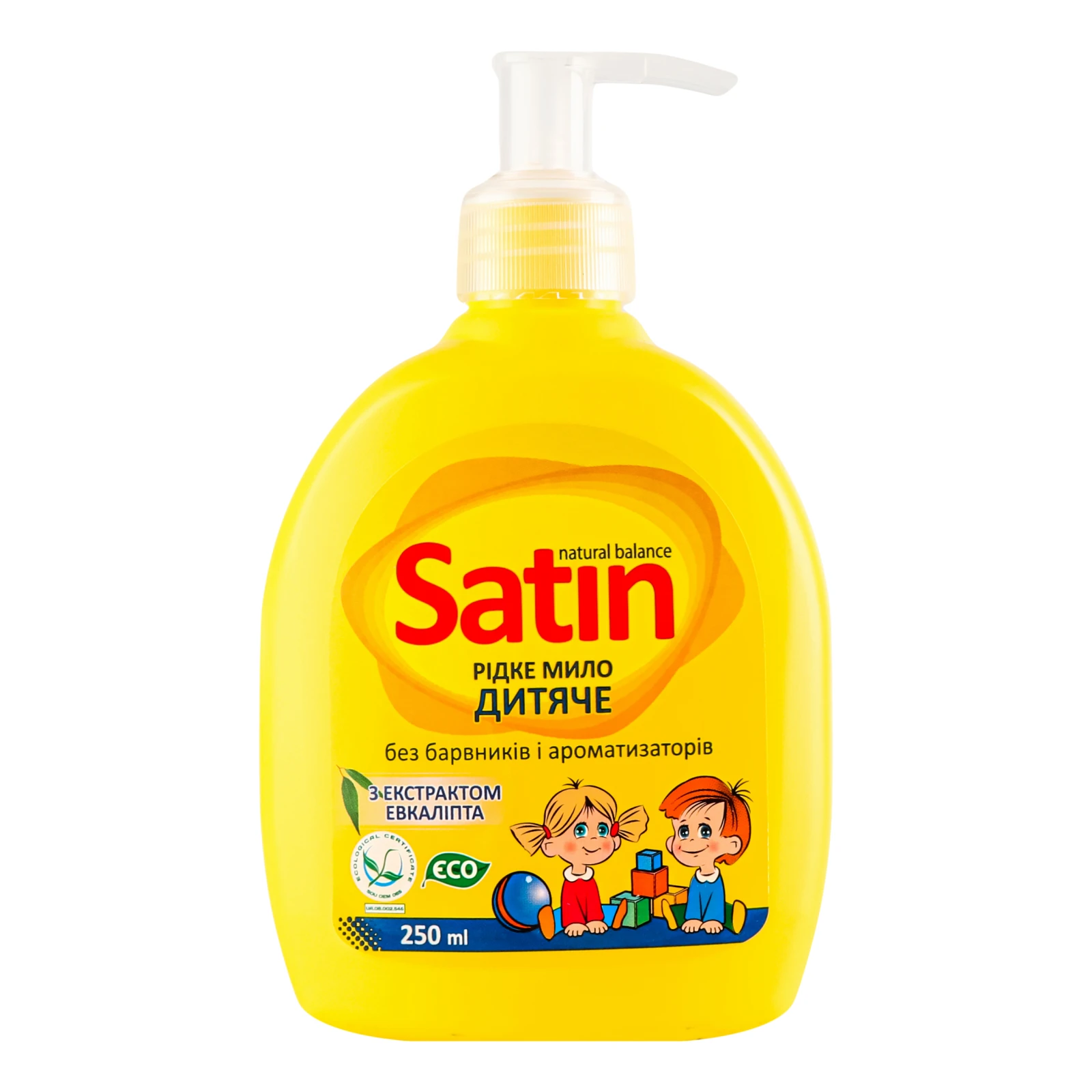 Мило рідке Satin Natural Balance дитяче з екстрактом евкаліпта 250мл Фото №:1