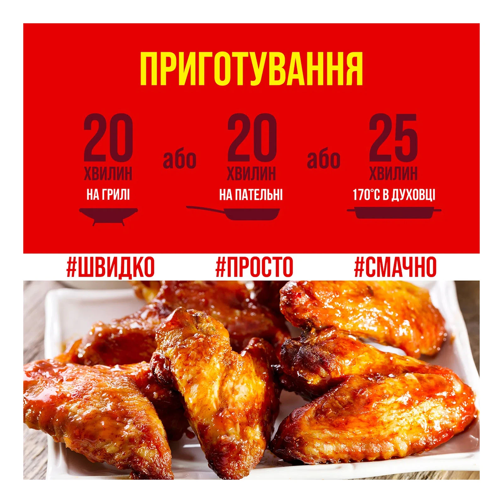 Крильця курячі Наша Ряба Апетитна в гірчично-медовому маринаді охолод Фото №:2