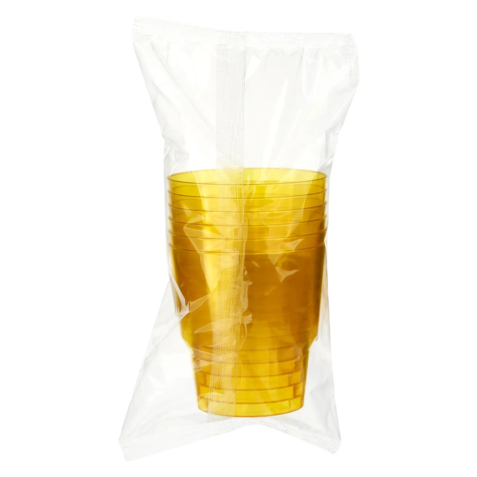 Стакани одноразові склопластик жовті 200мл 6шт Фото №:1