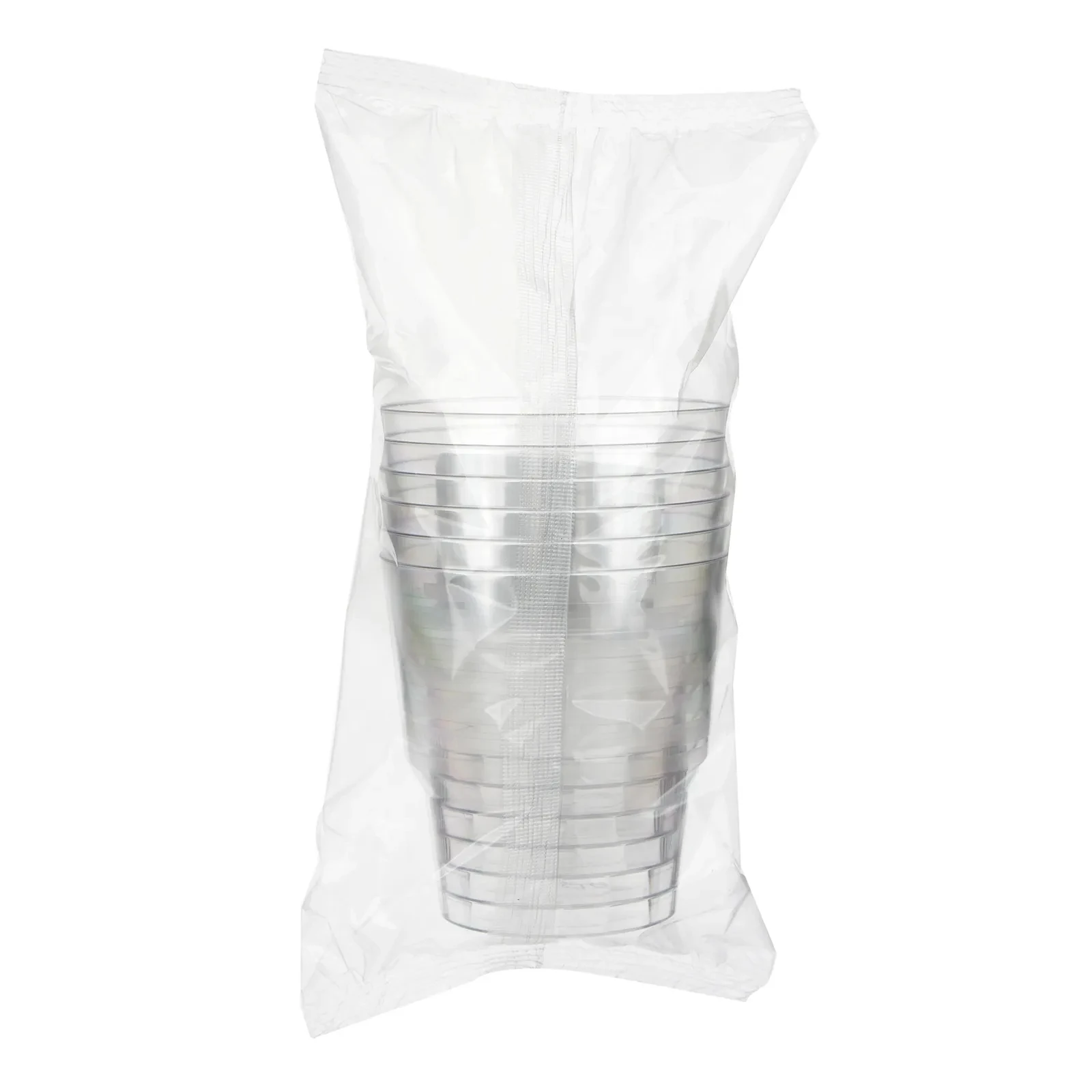 Стакани одноразові склопластик прозорі 200мл 6шт Фото №:1