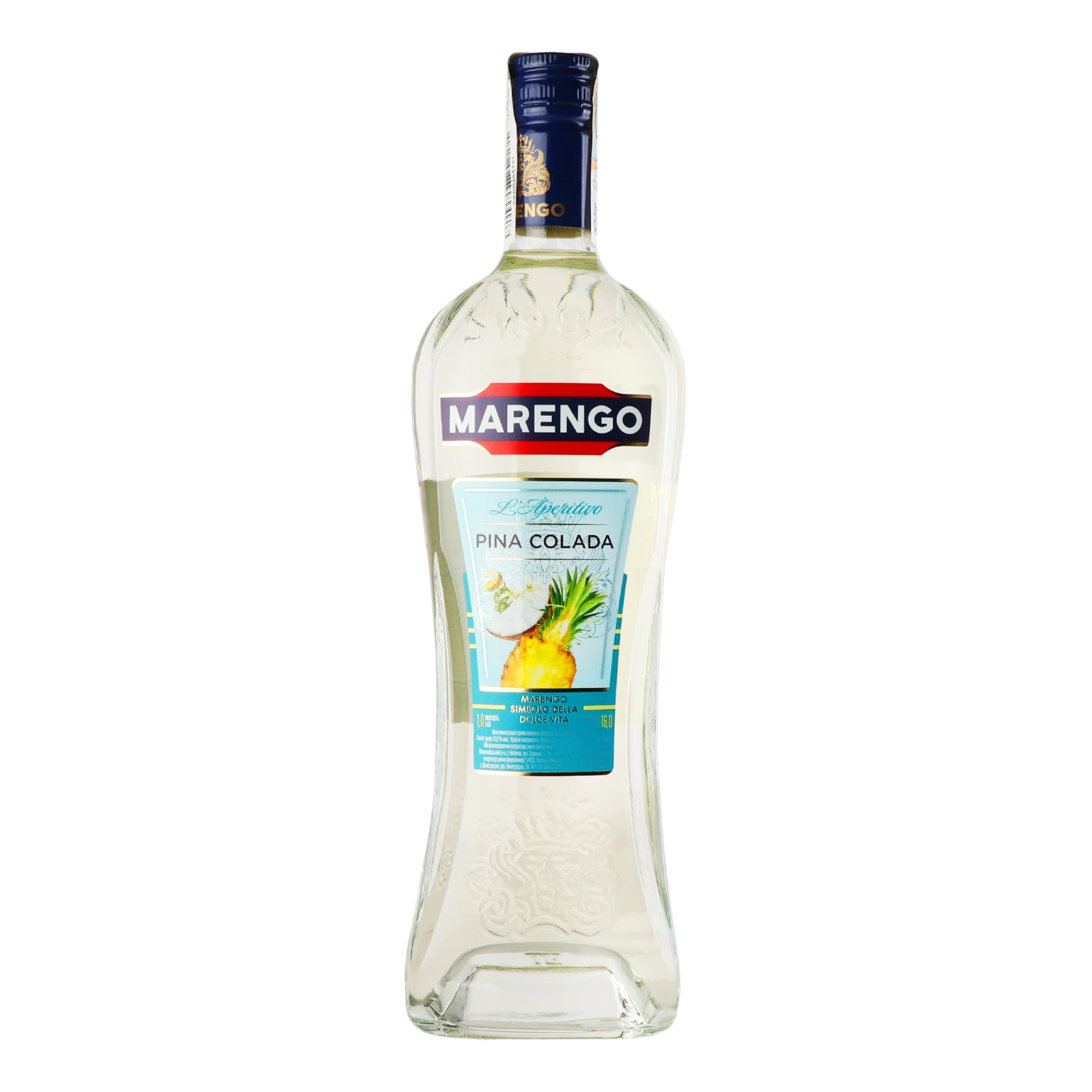 Вино Marengo Pina Colada біле ароматизоване десертне 16% 1л Фото №:1