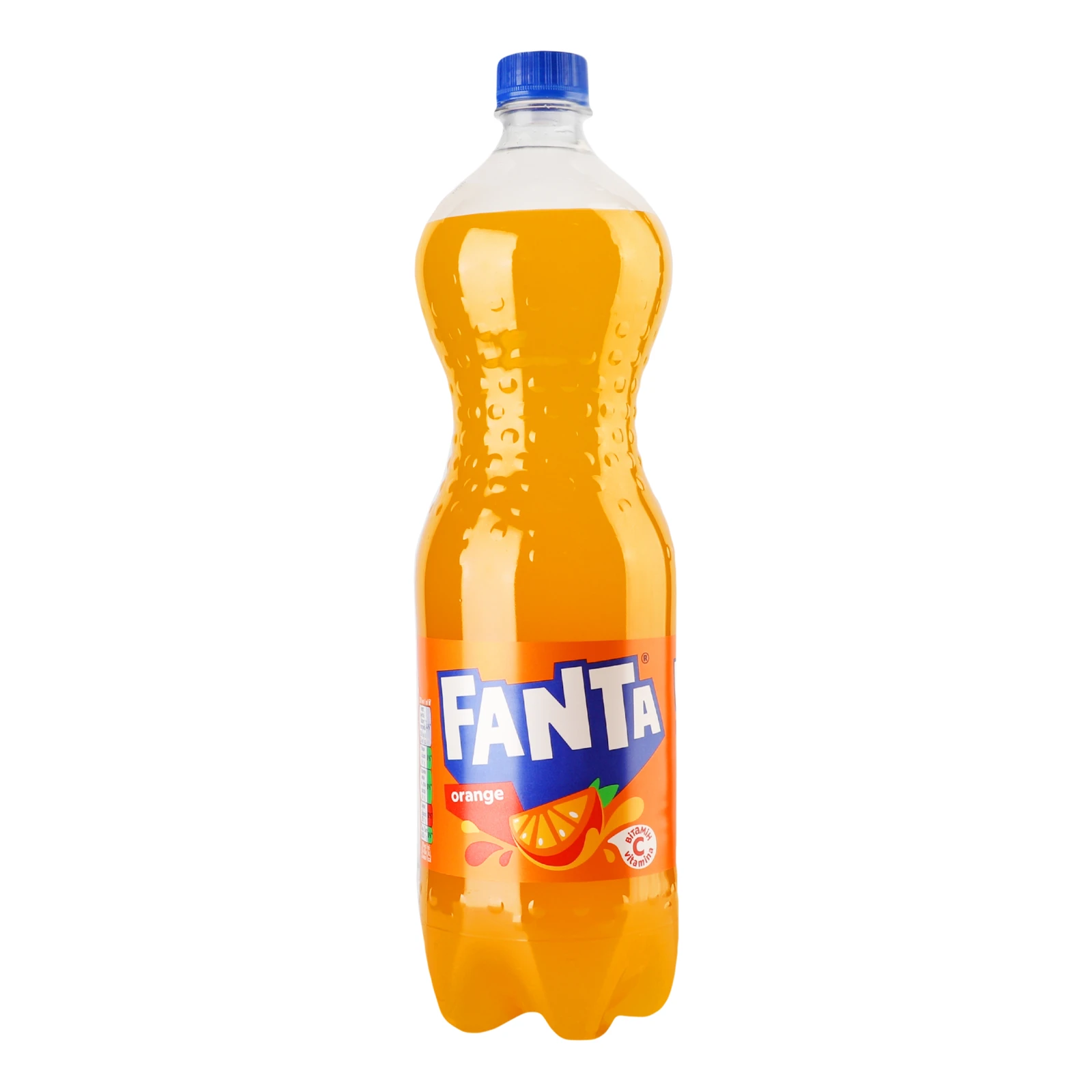 Напій Fanta Orange соковмісний сильногазований з апельсиновим соком 1.25л Фото навігації №:1