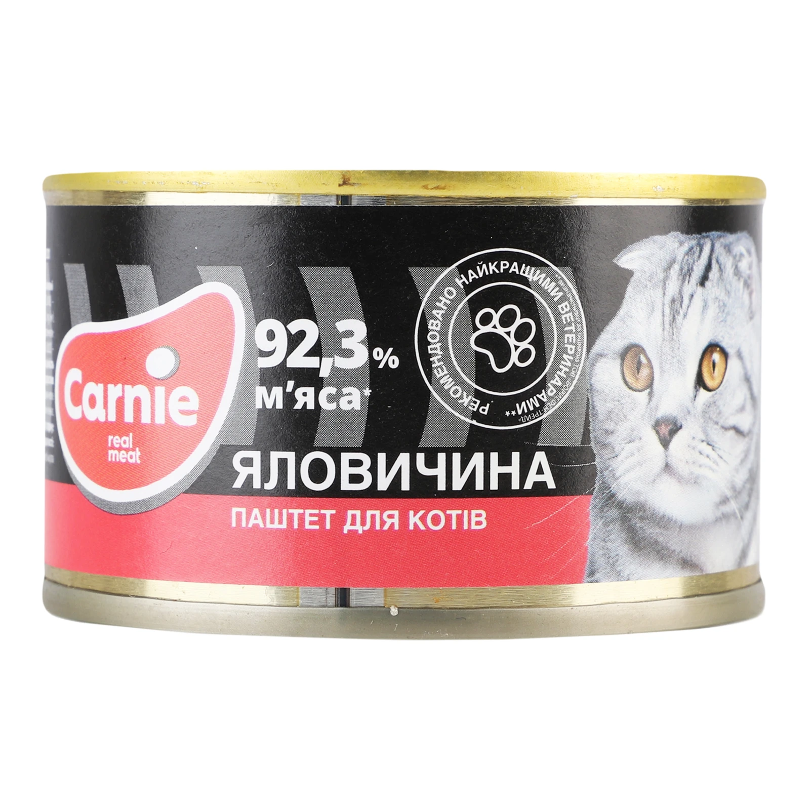 Паштет Carnie Яловичина м'ясний для дорослих котів 100г Фото №:1