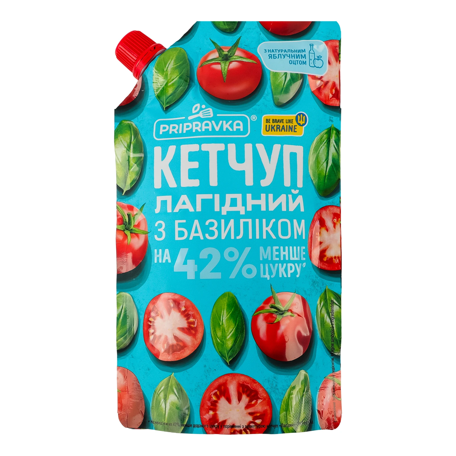 Кетчуп Pripravka Лагідний з базиліком пастеризований 250г Фото №:1