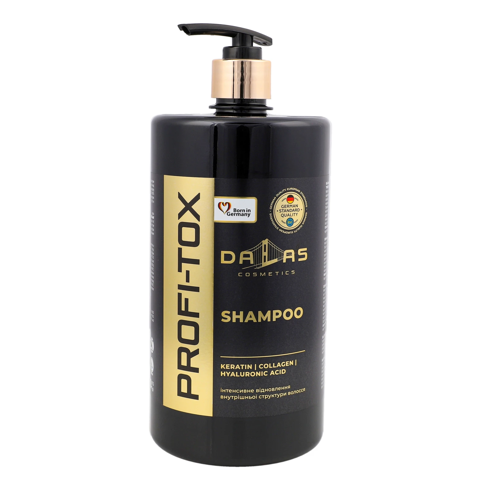 Шампунь Dalas Profi-Tox з кератином, колагеном і гіалуроновою кислотою 970мл Фото №:1