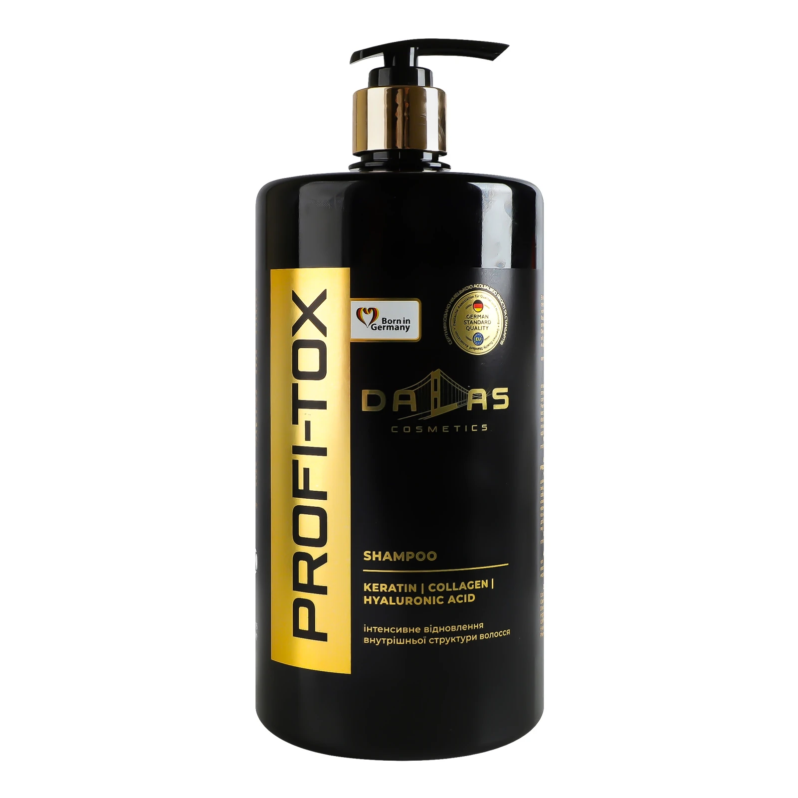 Шампунь для волосся Dalas Profi-Tox з кератином колагеном і гіалуроновою кислотою 1кг Фото №:1
