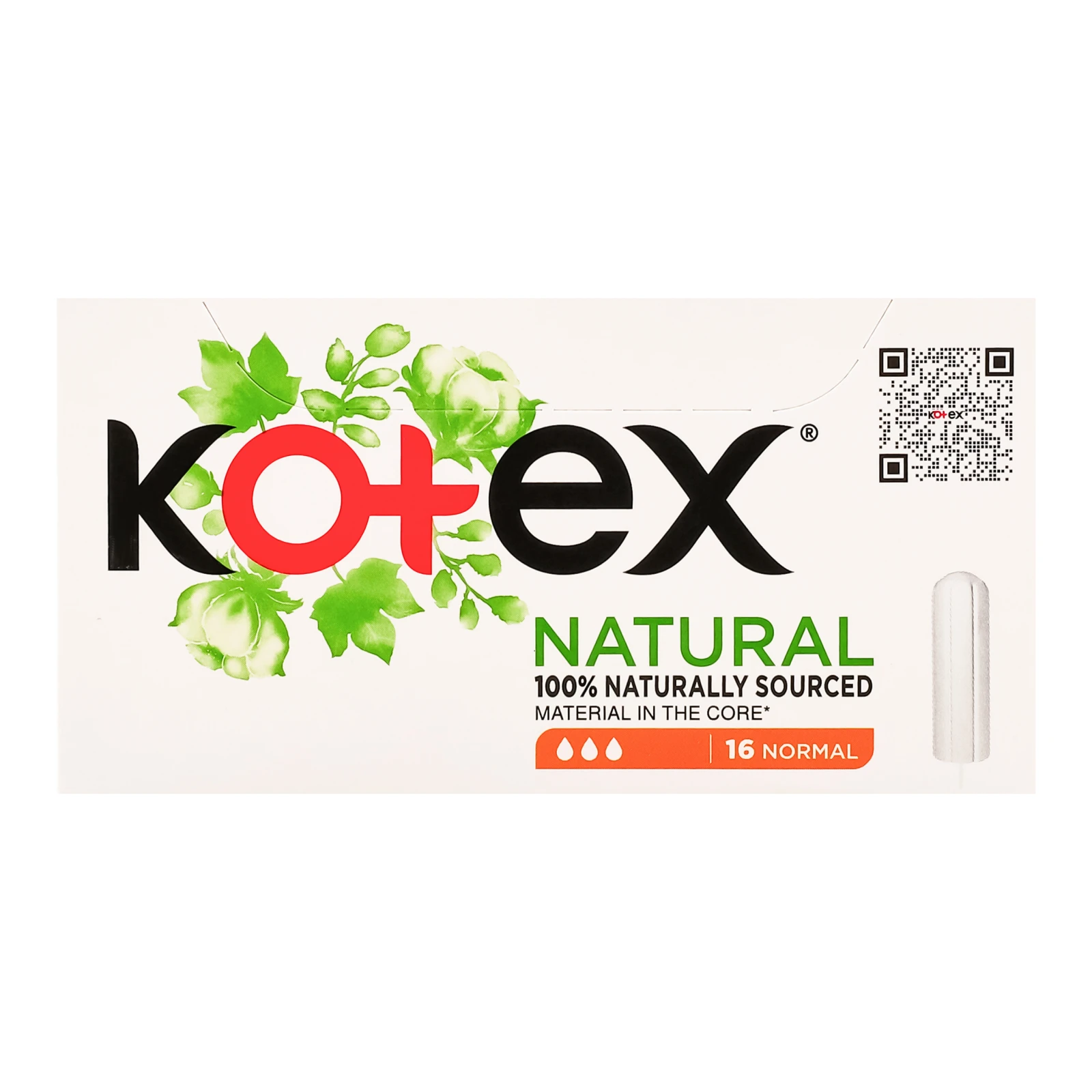 Тампони Kotex Natural Нормал гігієнічні 16шт/уп Фото №:1