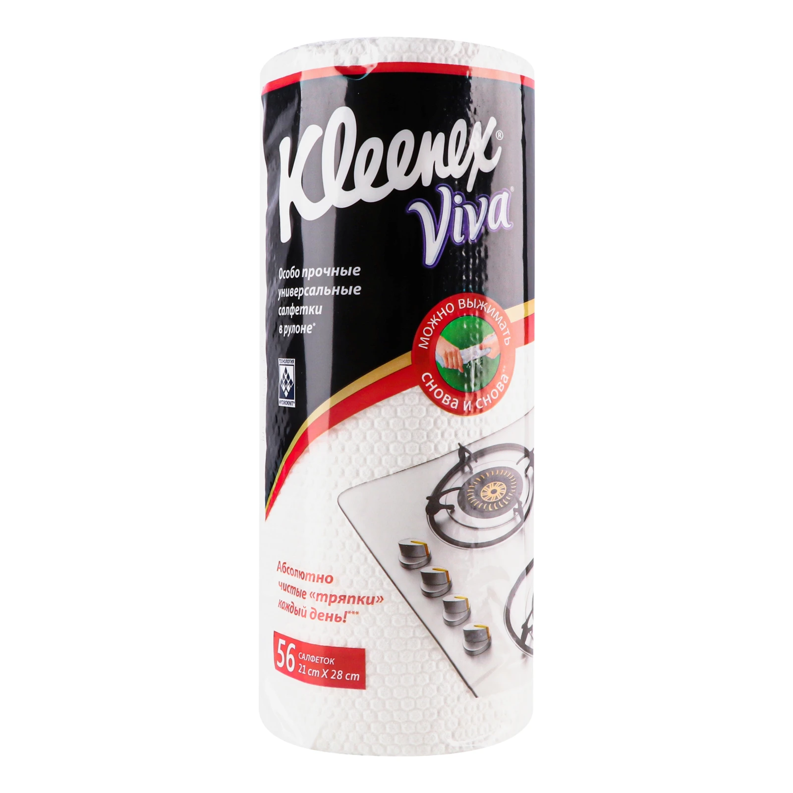 Серветки Kleenex Viva універсальні 56шт/уп Фото №:1