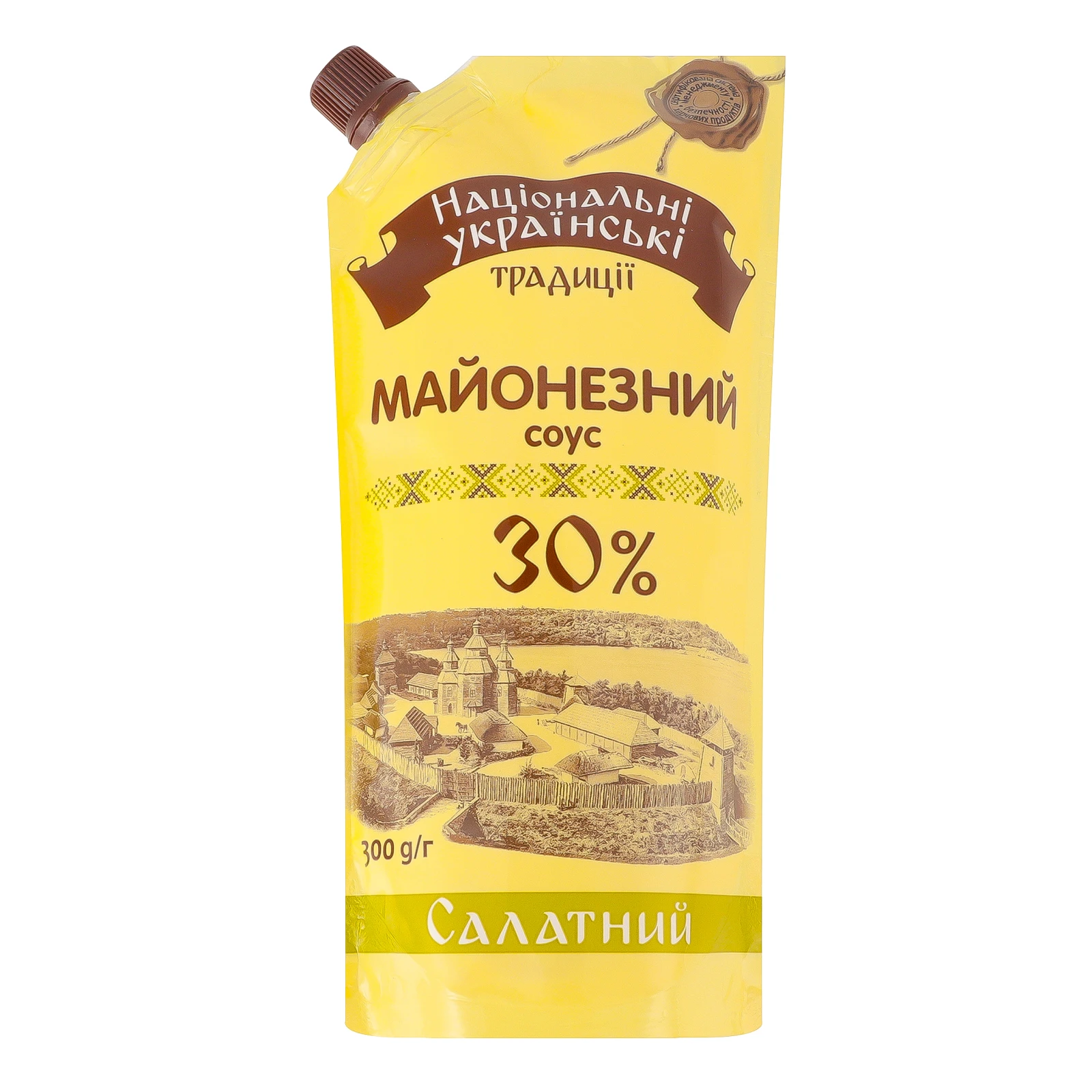 Соус майонезний Національні українські традиції Салатний 30% 300г Фото навігації №:1